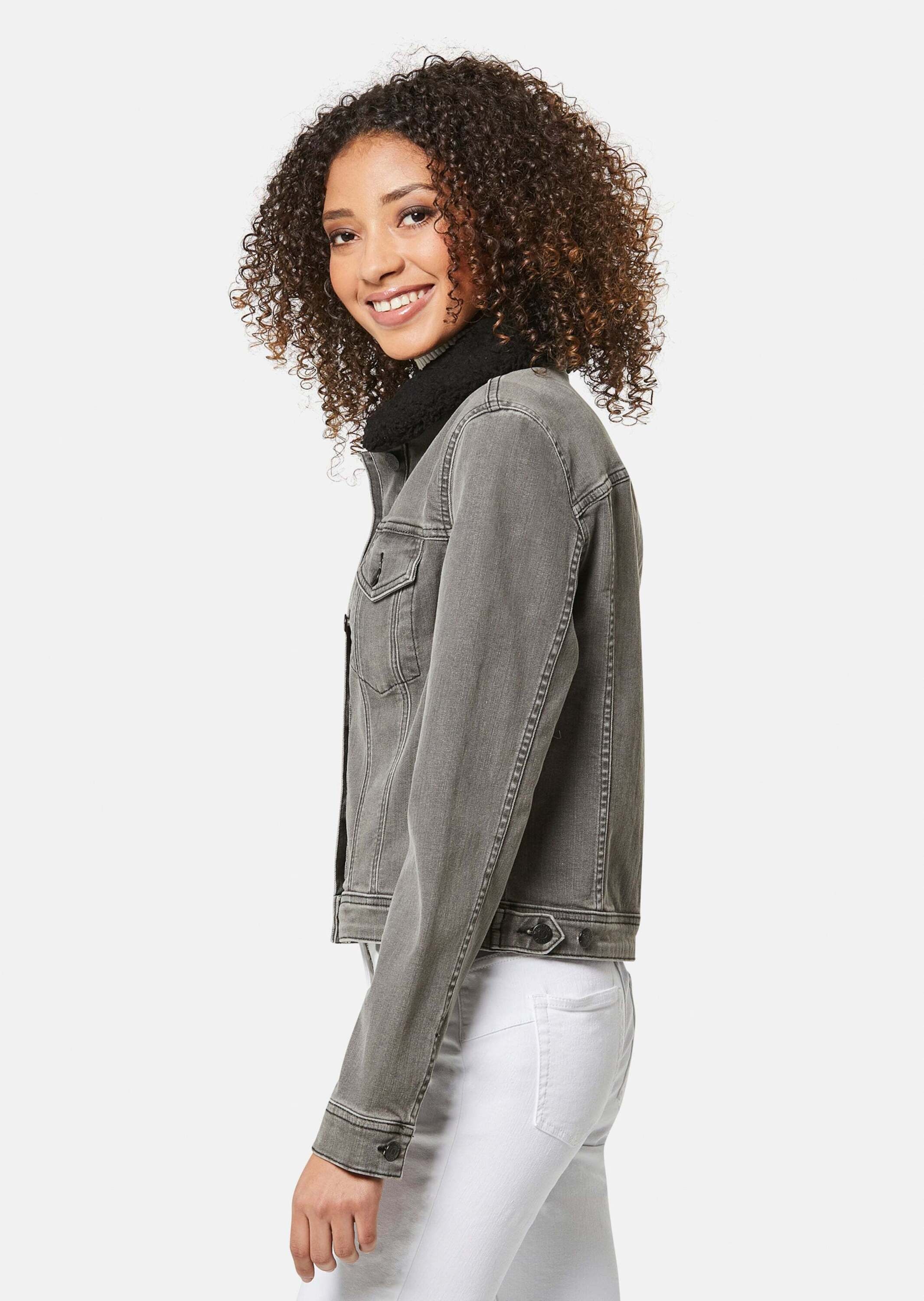 MADELEINE Jeansjacke »Jeansjacke Jeansjacke mit Teddykragen«