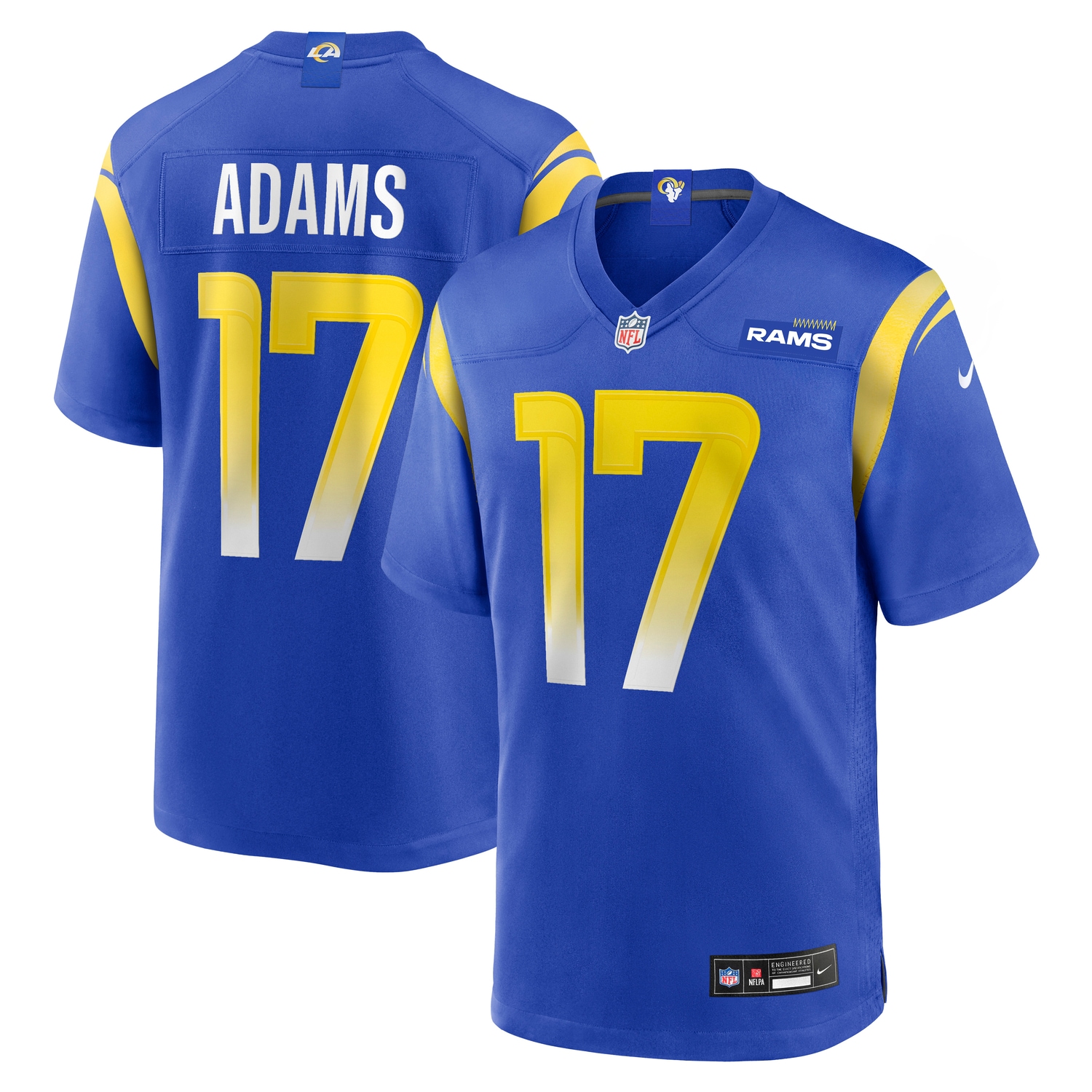 Nike Footballtrikot "Nike Trikot Los Angeles Rams Nike Home Game Jersey Adams 17"