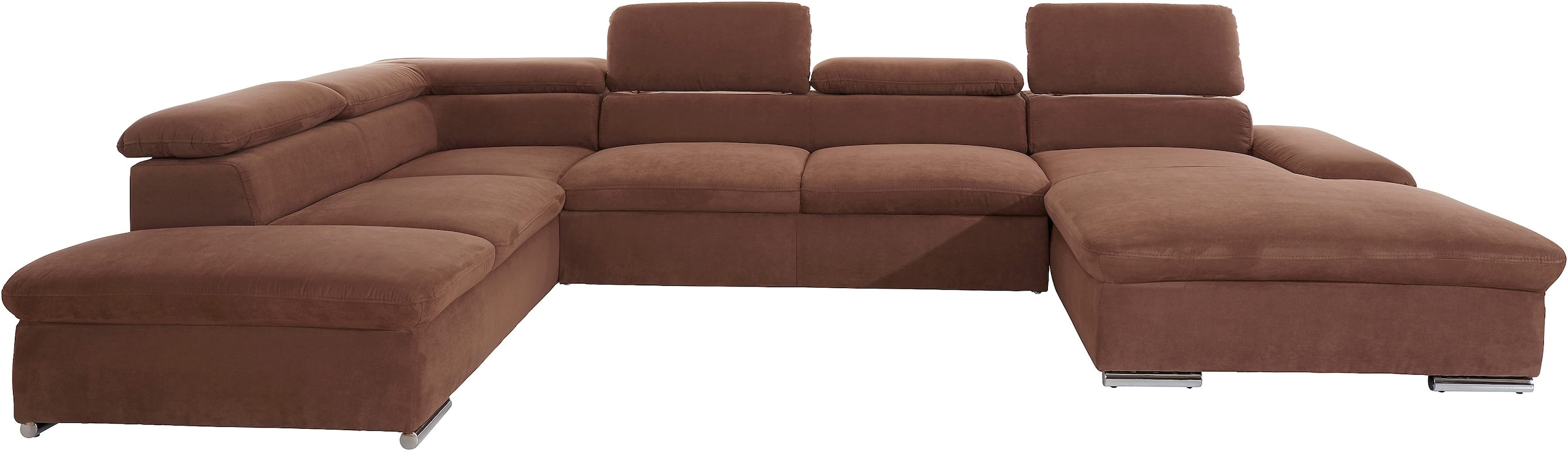 sit&more Wohnlandschaft "Alcatraz U-Form" wahlweise mit Schlaffunktion