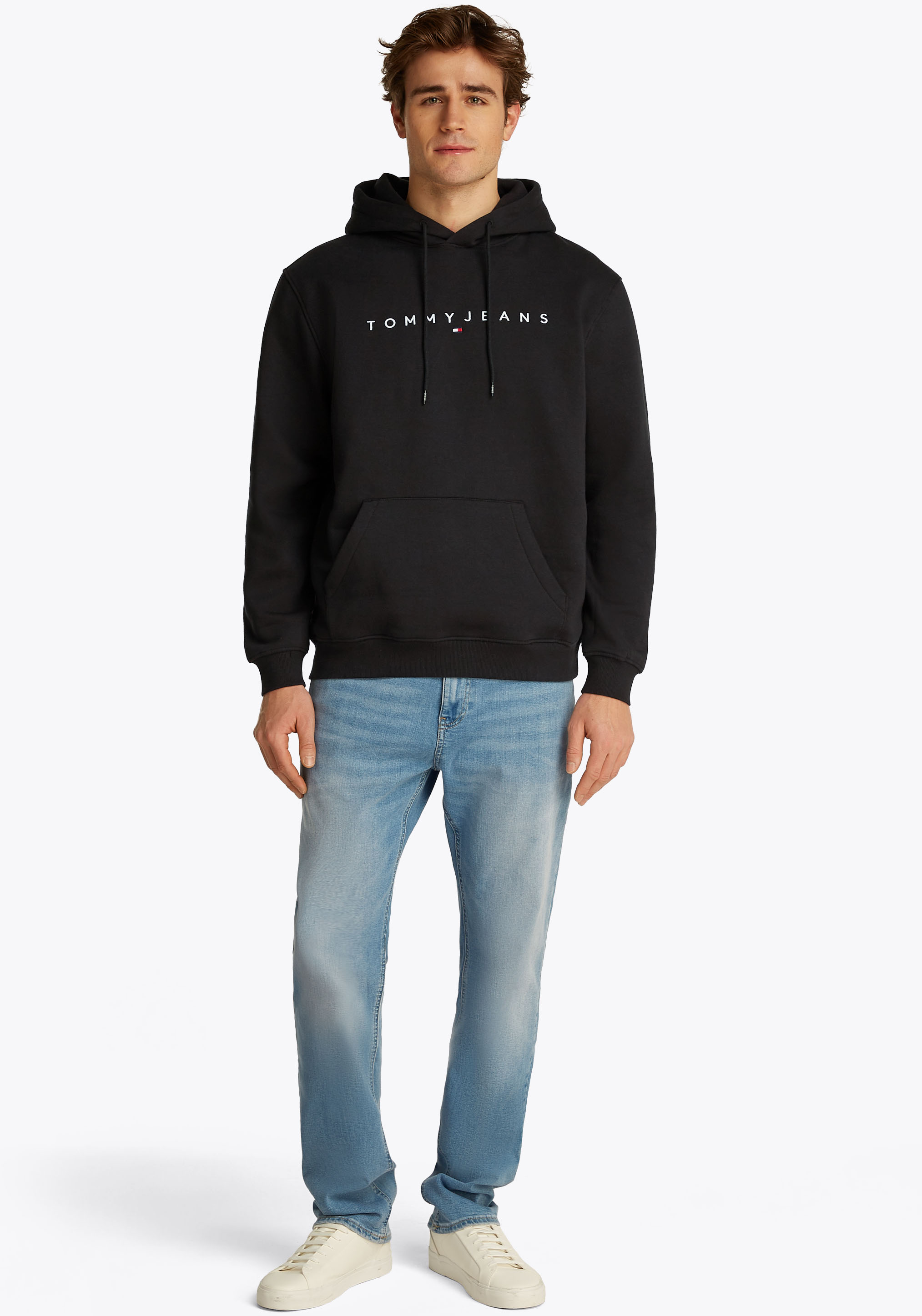 Thumbnail - Tommy Jeans Hoodie "TJM REG LINEAR LOGO HOODIE EXT", mit Logo-Stickerei