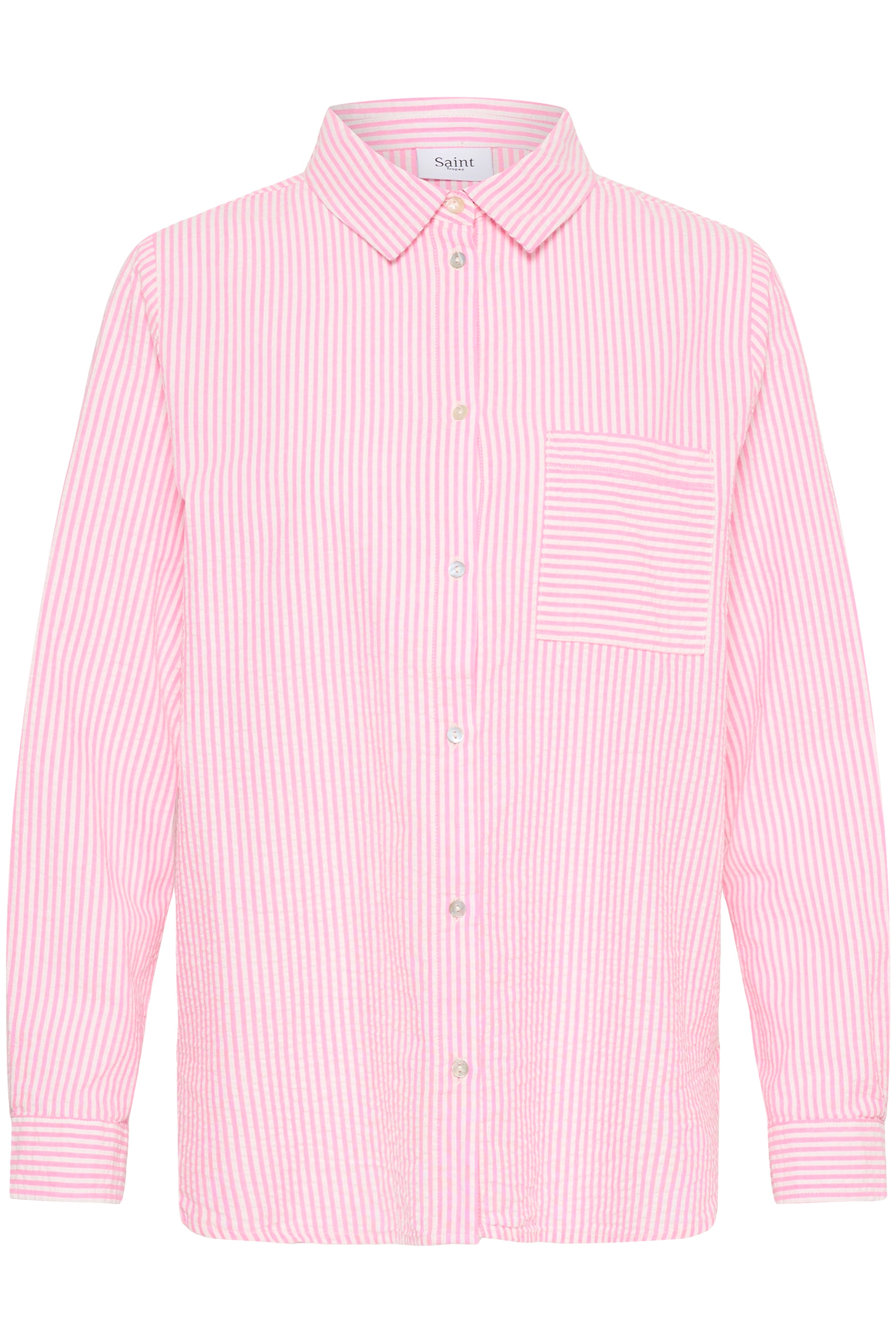 Saint Tropez Langarmhemd "Damen Langarm - Hemd ElmikoSZ"