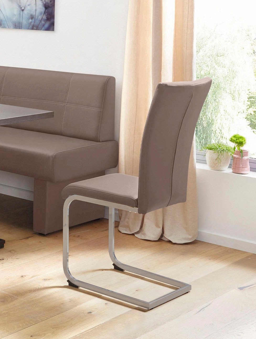 Home affaire Freischwinger "Nils" (Set) 2 Stk. Kunstleder Stuhl belastbar b günstig online kaufen