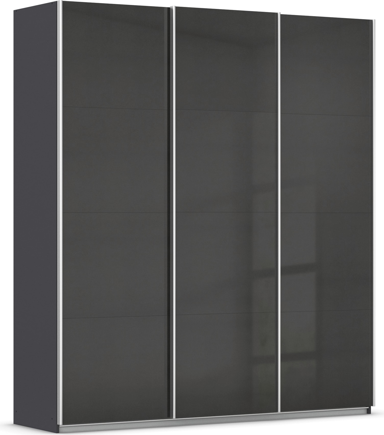 OTTO home Schwebetürenschrank "Kleiderschrank Schrank Garderobe AGORDO mit Dekor- oder Hochglanzfront" Breiten 203/271/315/360 cm in drei Griff-Farben - NEU: Farbe SCHWARZ, in 4 Breiten und 2 Höhen MADE IN GERMANY
