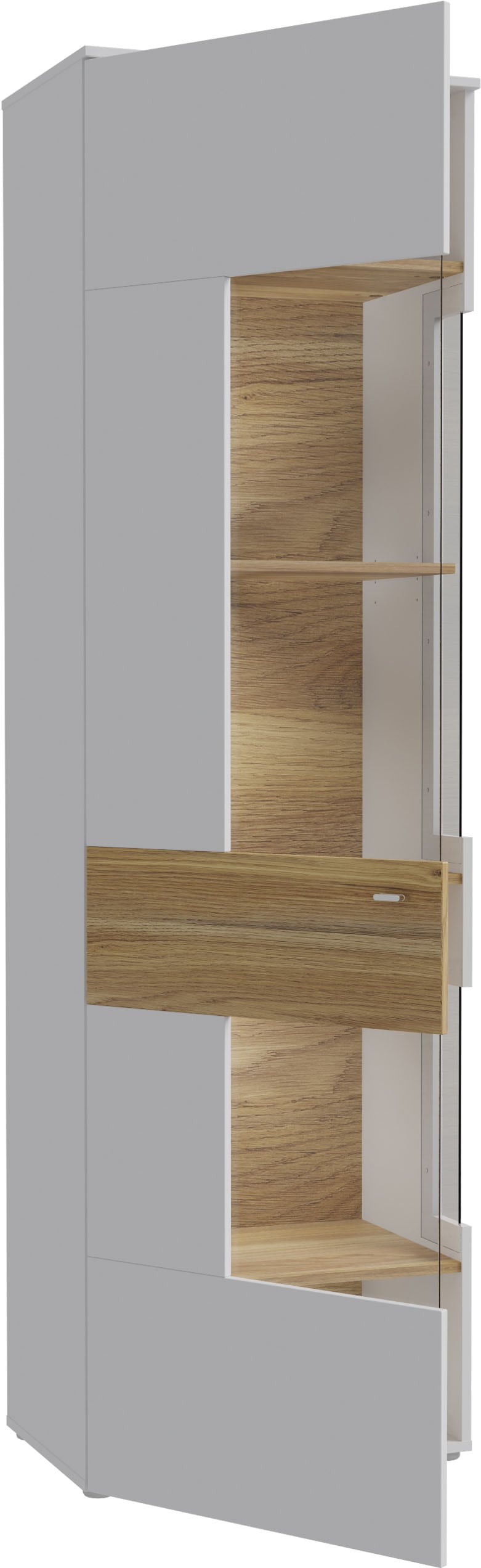 FORTE Vitrine »Como«, Vitrine, Glastüre, LED Beleuchtung, Soft Close Linksanschlag