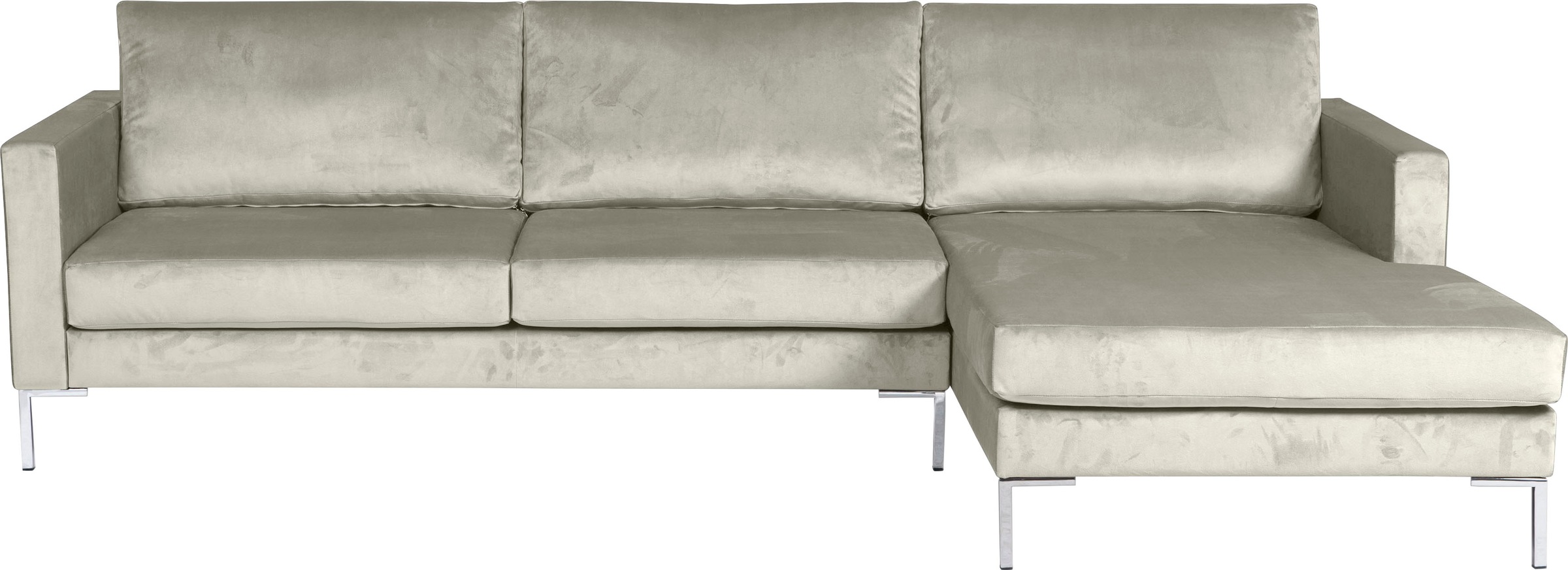 Alte Gerberei Ecksofa »Velina, L-Form«, mit Metall-Winkelfüßen, Breite 251 cm