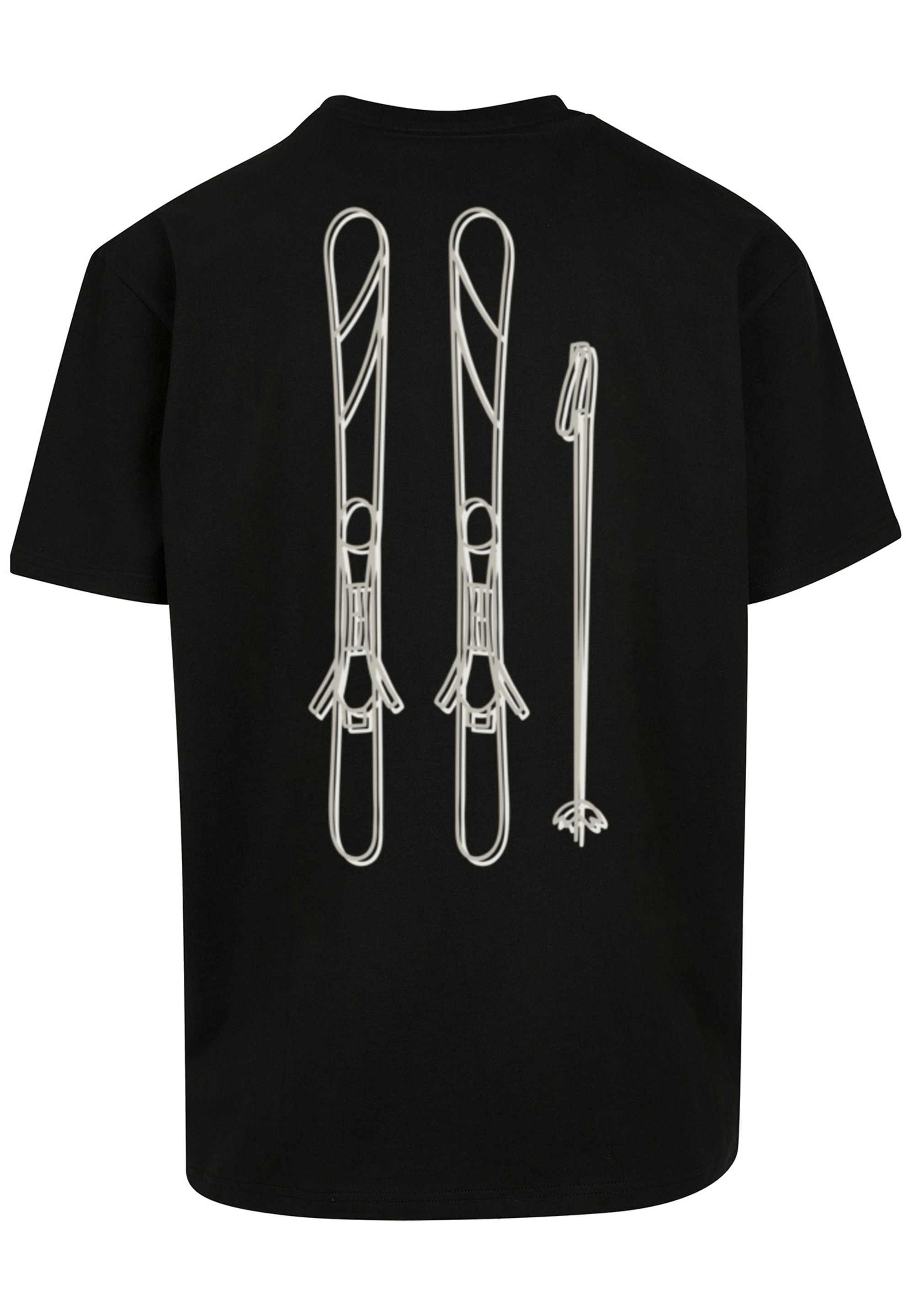 F4NT4STIC T-Shirt »Ski Pass Urlaub Berge Winter Schnee«, Print