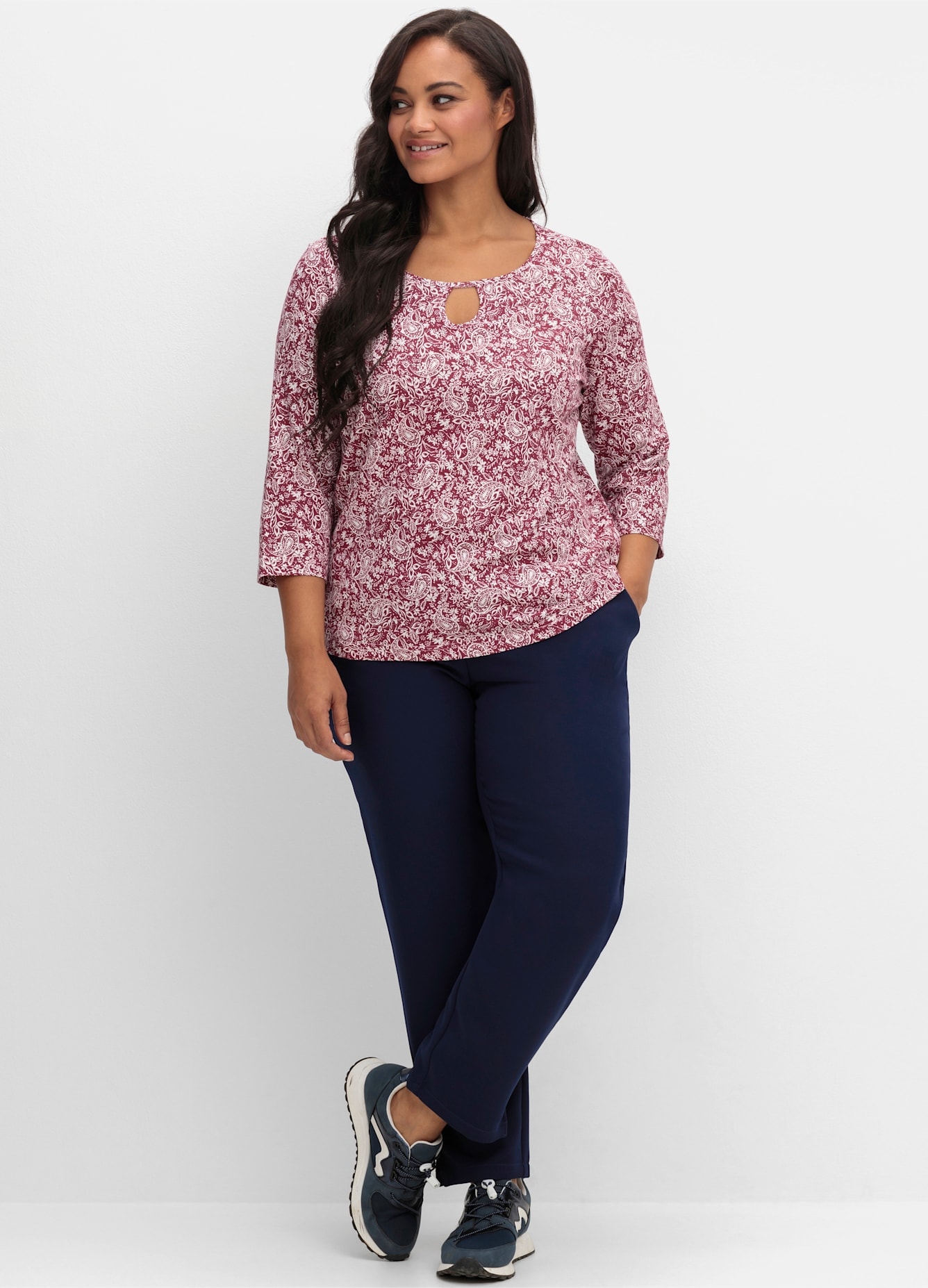 Inspirationen 3/4-Arm-Shirt "Shirt", 1 Stk. günstig online kaufen