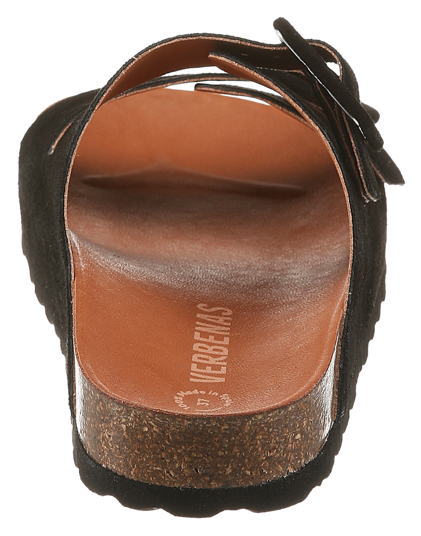 VERBENAS Pantolette »Randell Velour«  Sommerschuh, Flat, Hausschuh mit Softfußbett