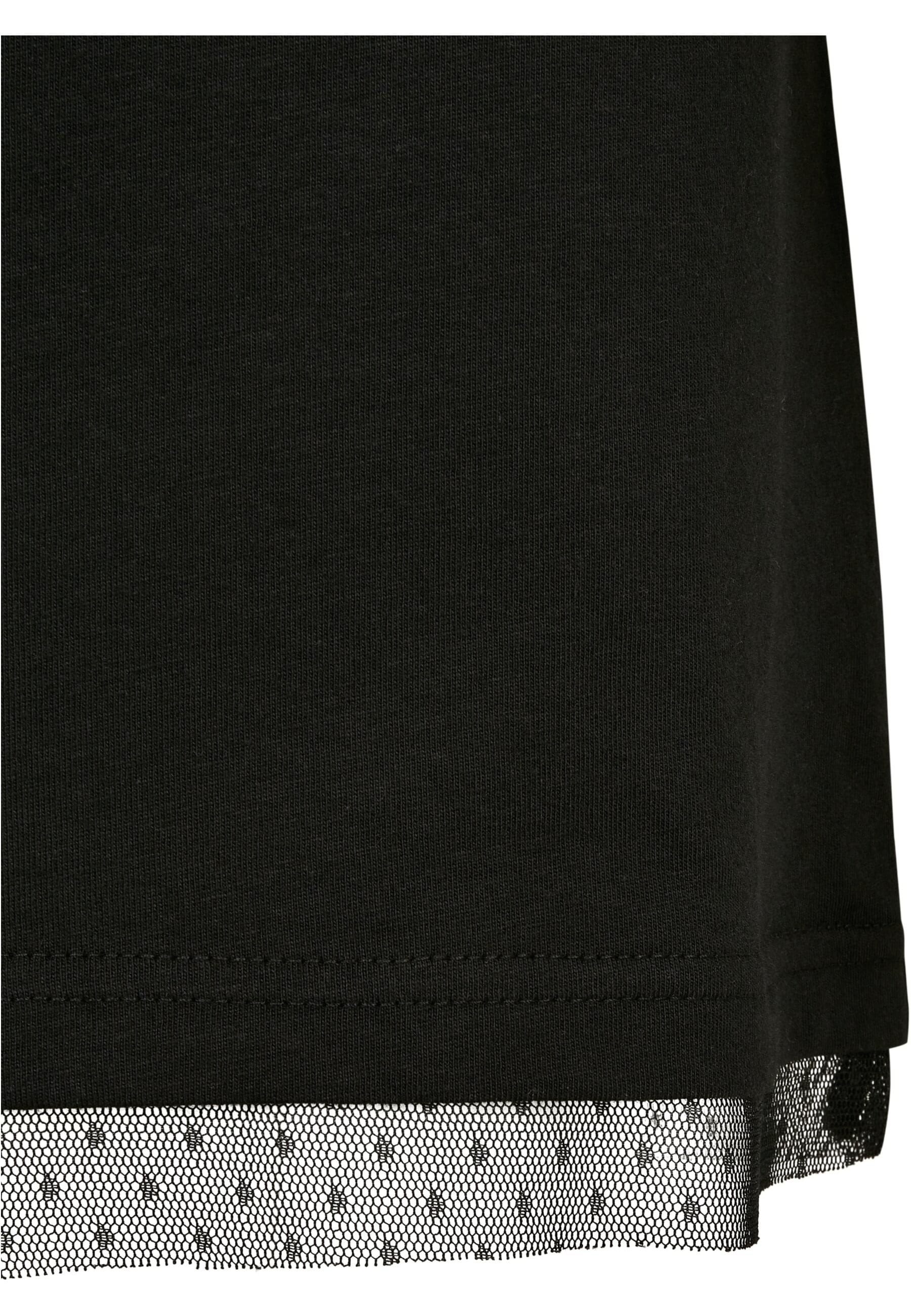 URBAN CLASSICS Shirtkleid »Urban Classics Damen Ladies Boxy Lace Hem Tee Dress«, (1 tlg.)
