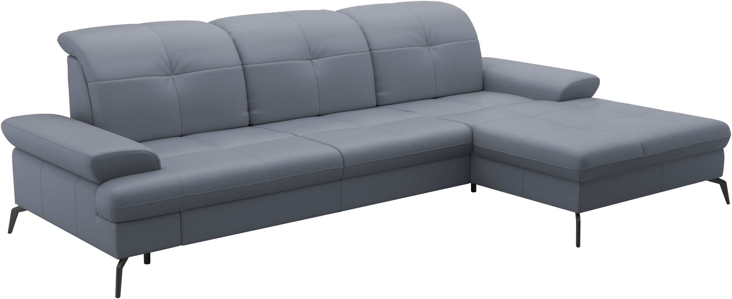 sit&more Ecksofa »Amica, L-Form, inkl. Sitztiefenverstellung & Armteilverstellung«, wahlweise mit Bettfunktion, Bettkasten und Kopfteilverstellung