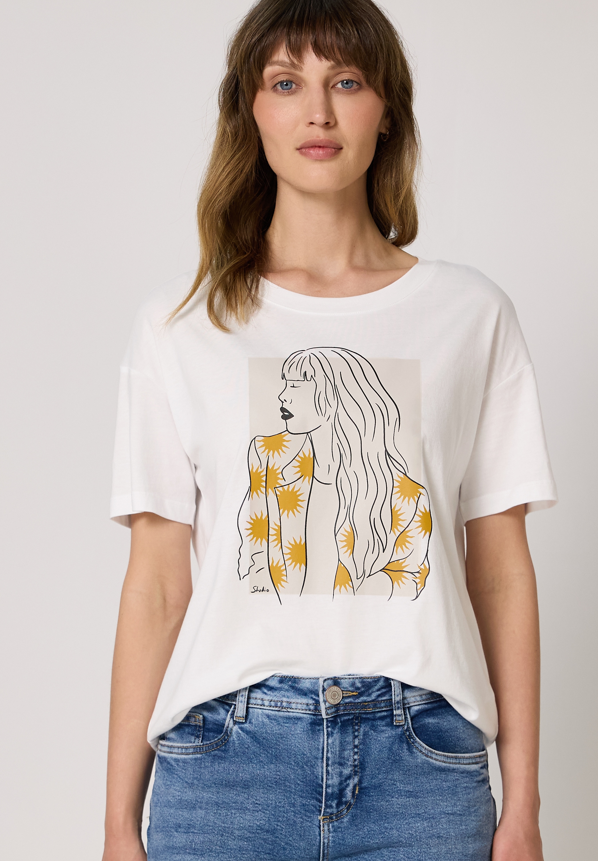STREET ONE STUDIO T-Shirt Rundhalsausschnitt