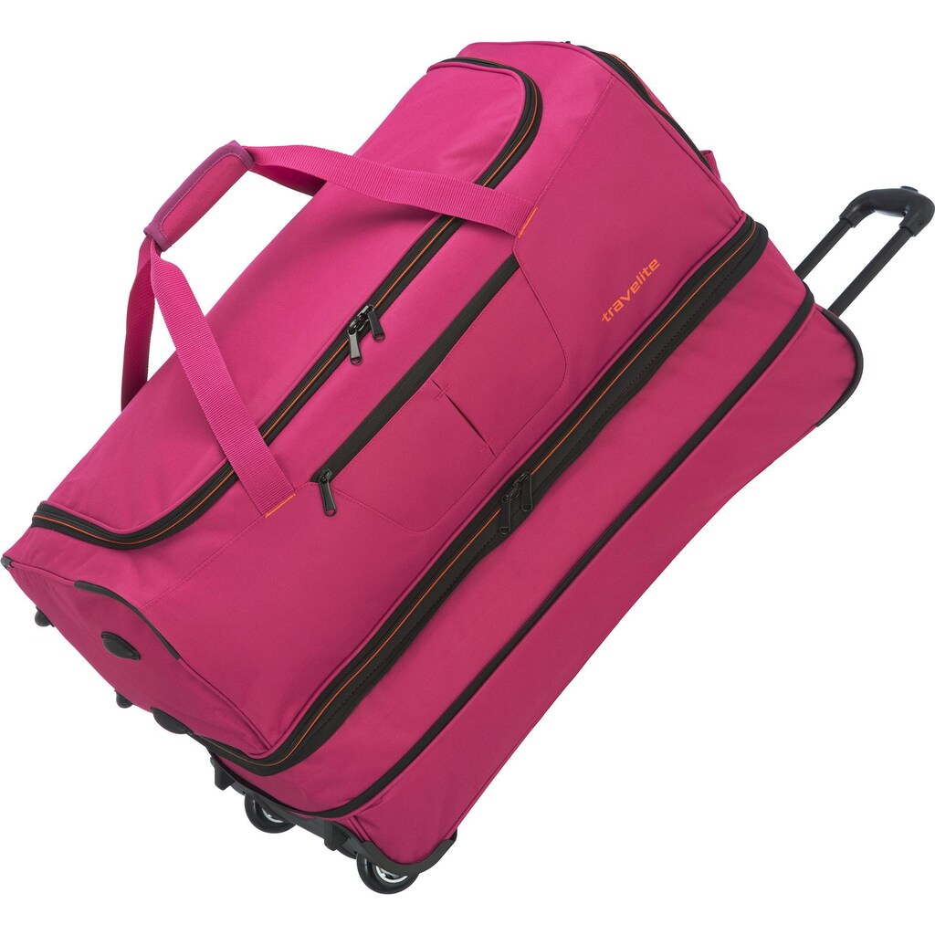 travelite Reisetasche »Basics, 70 cm, pink«, mit Volumenerweiterung
