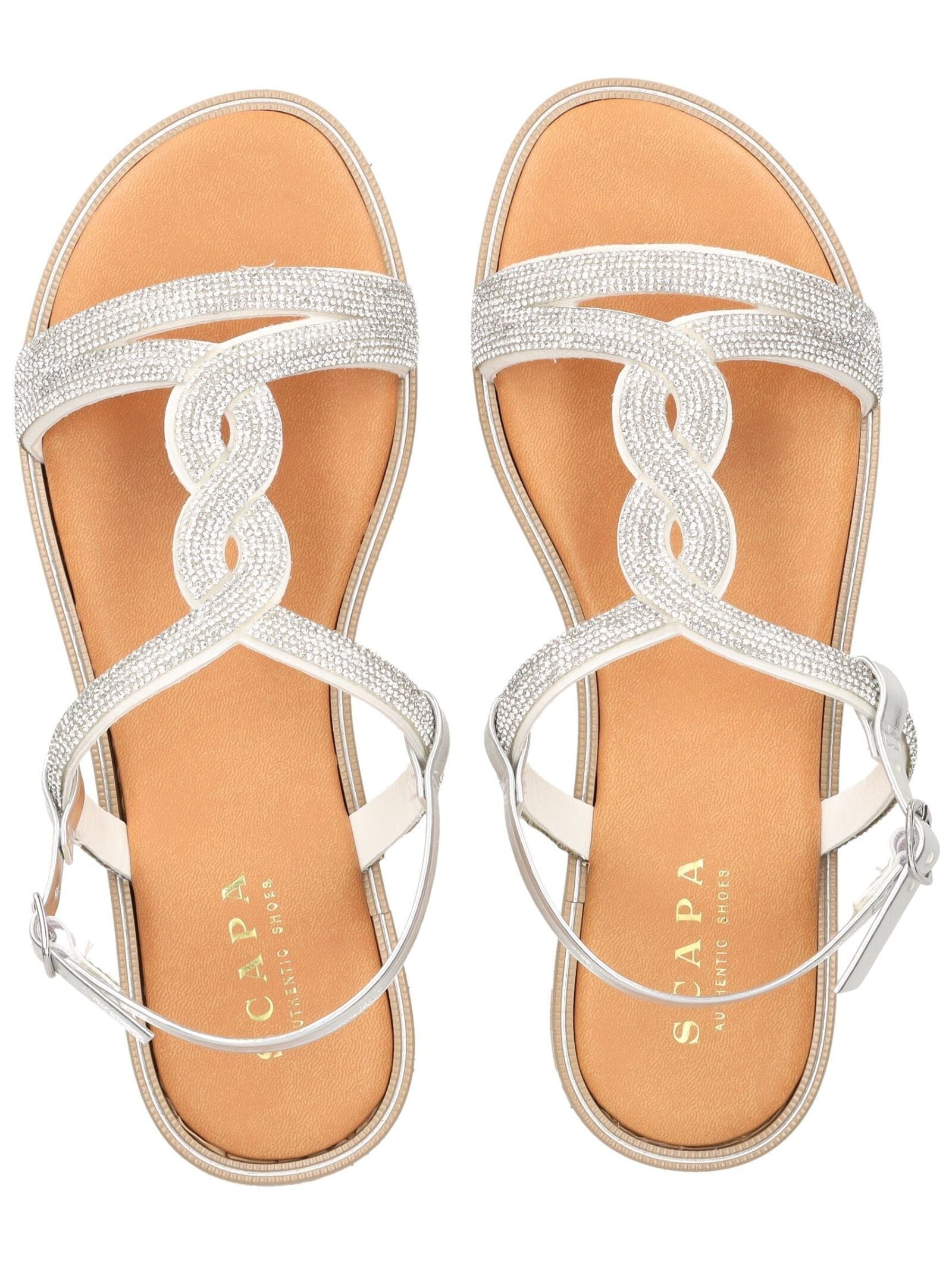 Scapa Riemchensandale »scapa Sandalen Lederimitat«