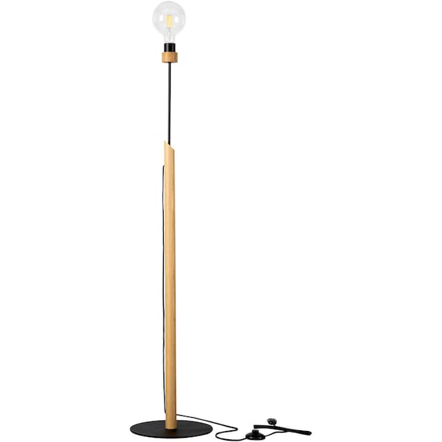 BRITOP LIGHTING Stehlampe »SOLANGE«, Aus Eichenholz, Nachhaltig mit FSC®- Zertifikat,mit Fußschalter | BAUR