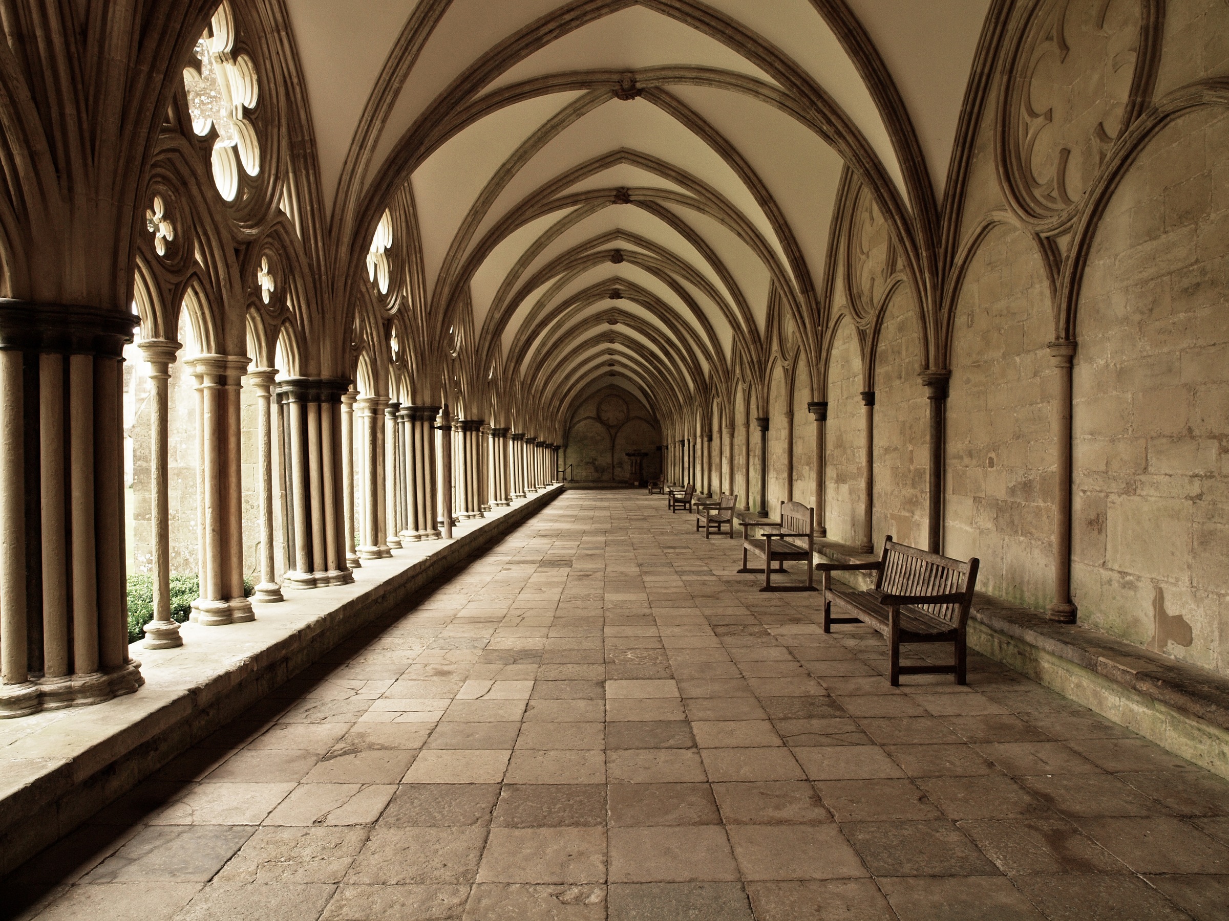 Papermoon Fototapete "Cathedral Archway" glatt