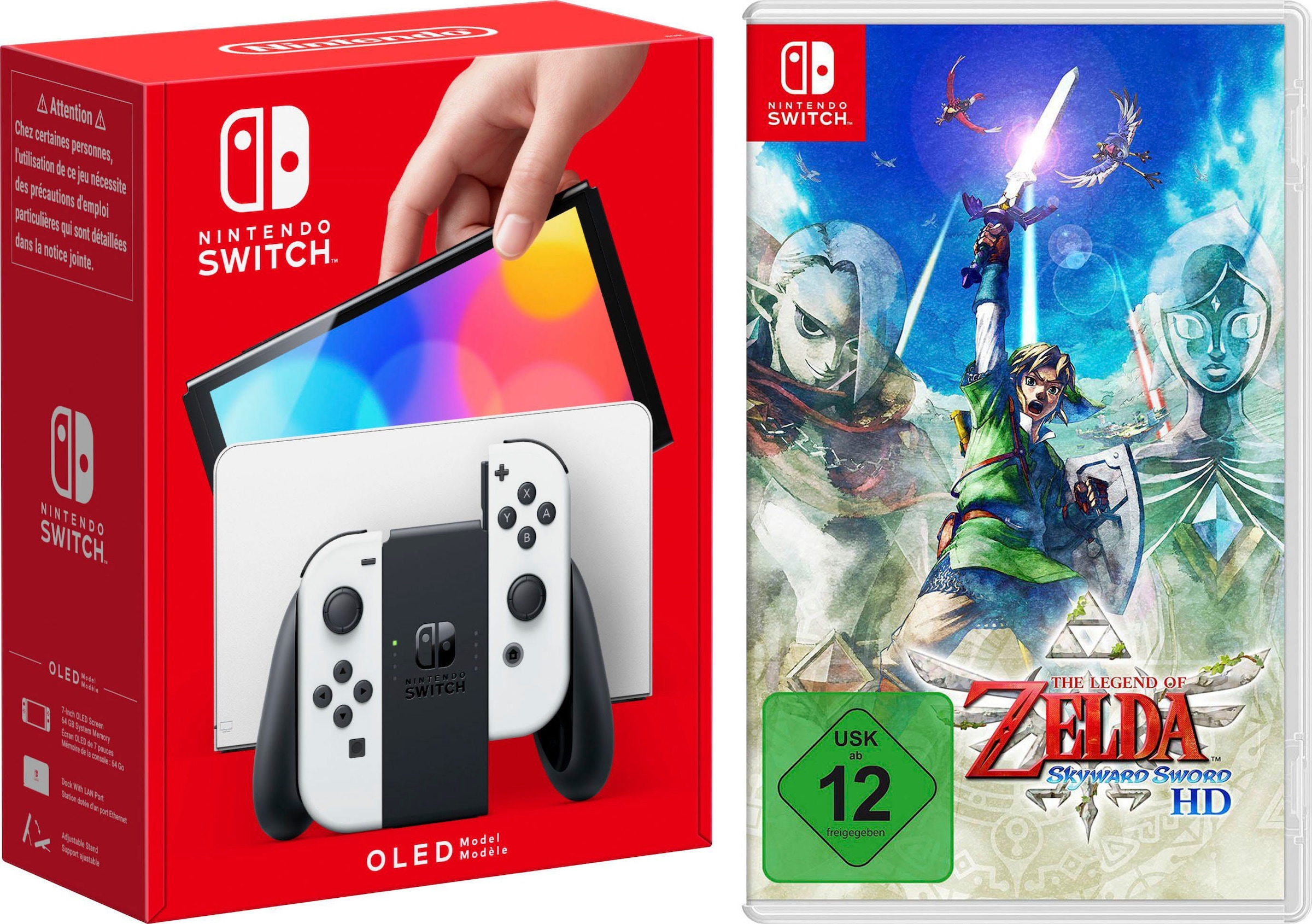 Nintendo Switch Konsolen-Set »Switch OLED«, inkl. The Legend of Zelda: Skyward Sword HD