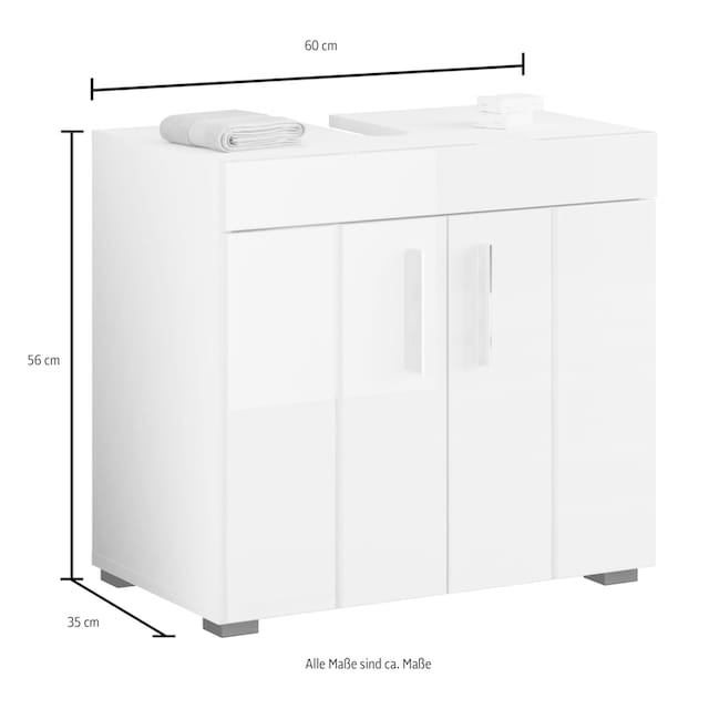 welltime Waschbeckenunterschrank »Triest«, Breite 60 cm, Badmöbel,  Waschbeckenunterschrank, Badschrank kaufen | BAUR