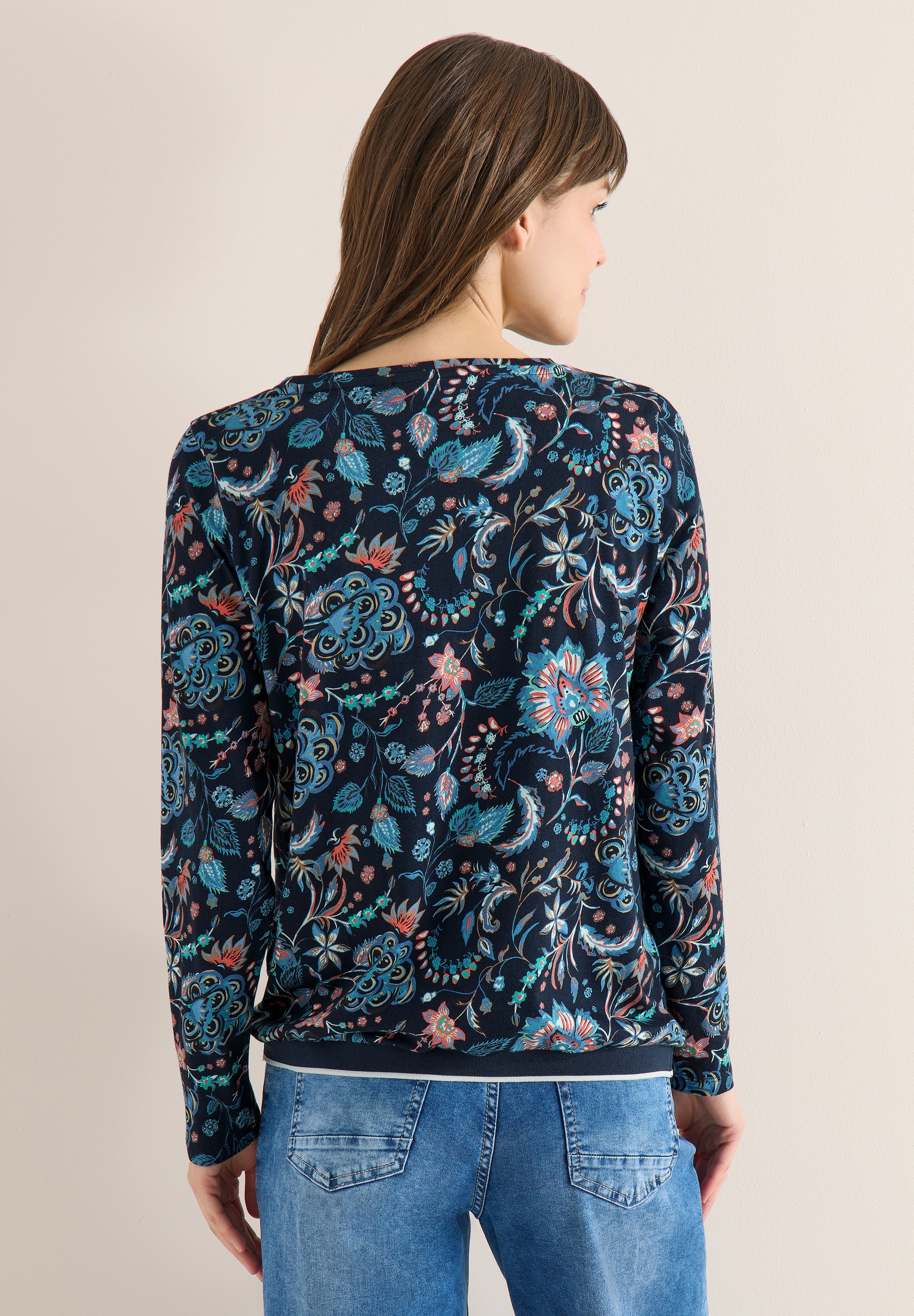 Cecil Langarmshirt mit U-Boot-Ausschnitt günstig online kaufen