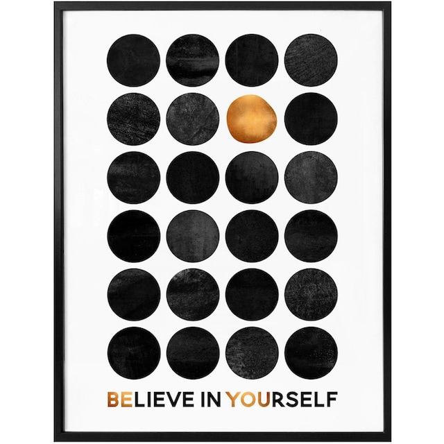 Wall-Art Poster »Believe in Yourself«, Schriftzug, (1 St.) bestellen | BAUR