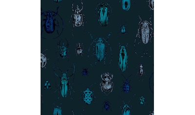 Vliestapete »Superfresco Easy Vliestapete Bugs Blau«, animal print