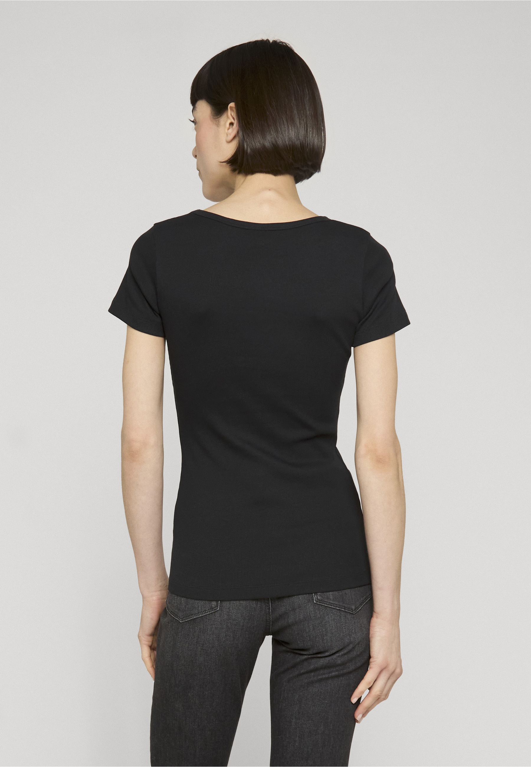 URBAN CLASSICS T-Shirt »Urban Classics Ladies Rib Slim Tee« 1