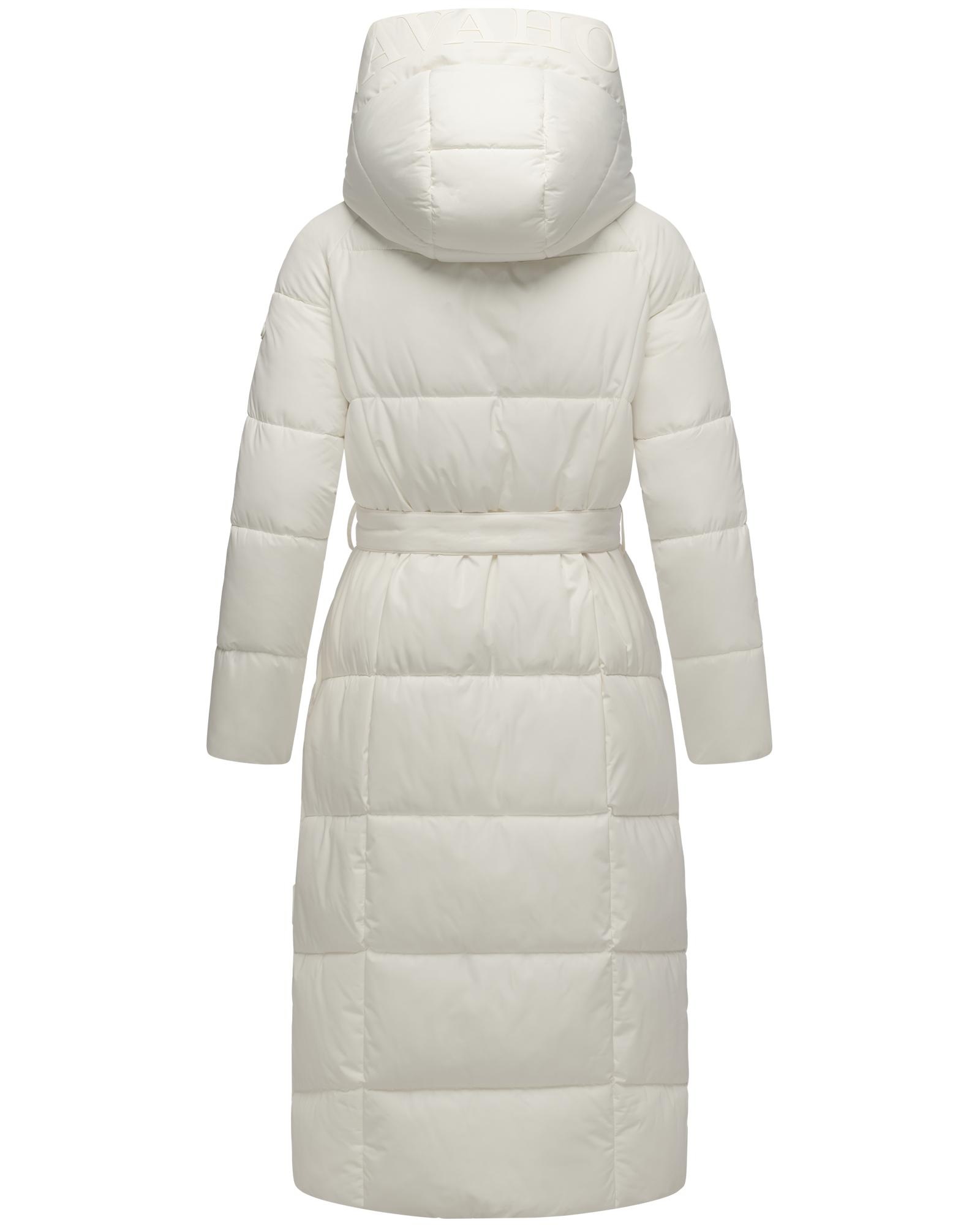 Navahoo Steppmantel »Eisblick 14«, Gesteppter Damen Mantel mit Taillengürtel