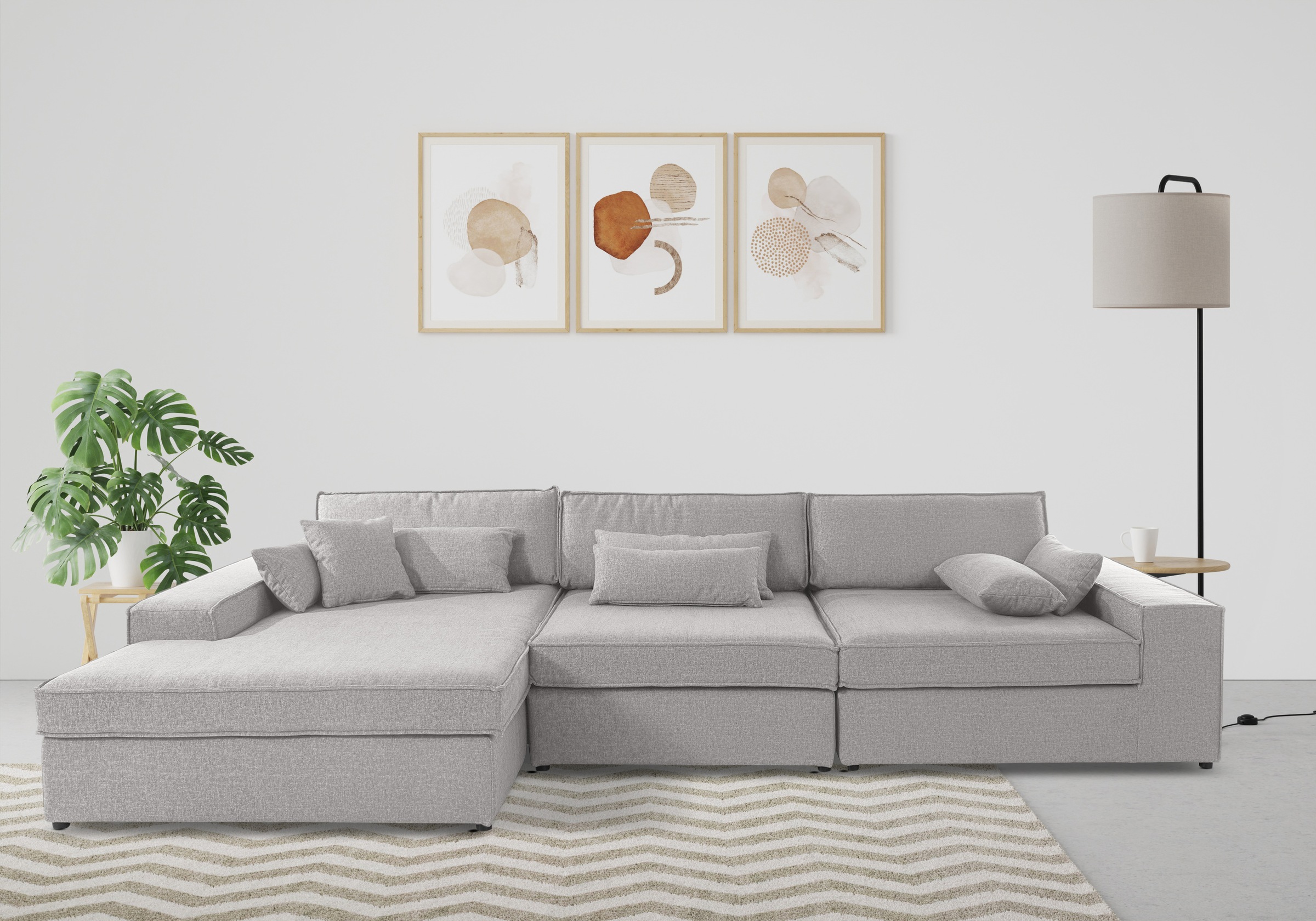 OTTO home Ecksofa "Enid L-Form" 3 Teile, bestehend aus Modulen, in vielen Bezügen, auch in Breitcord