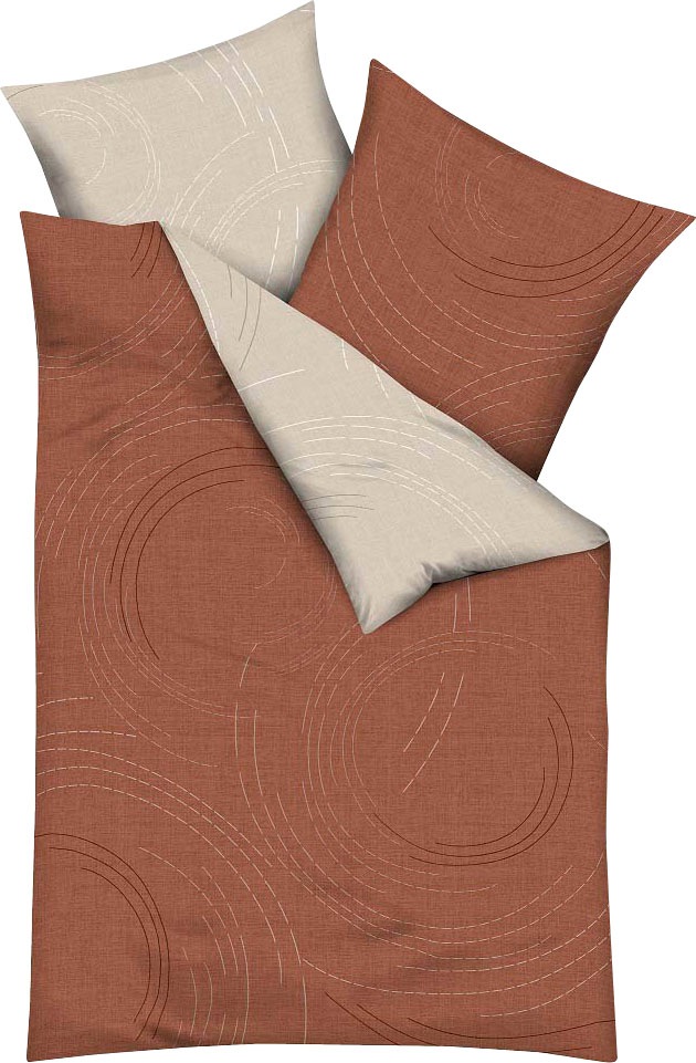 Kaeppel Wendebettwäsche »Jaro, in Gr. 135x200, 155x220 oder 200x200 cm«, mit Reißverschluss, 100% Baumwolle, Bettwäsche mit zeitlosem Design