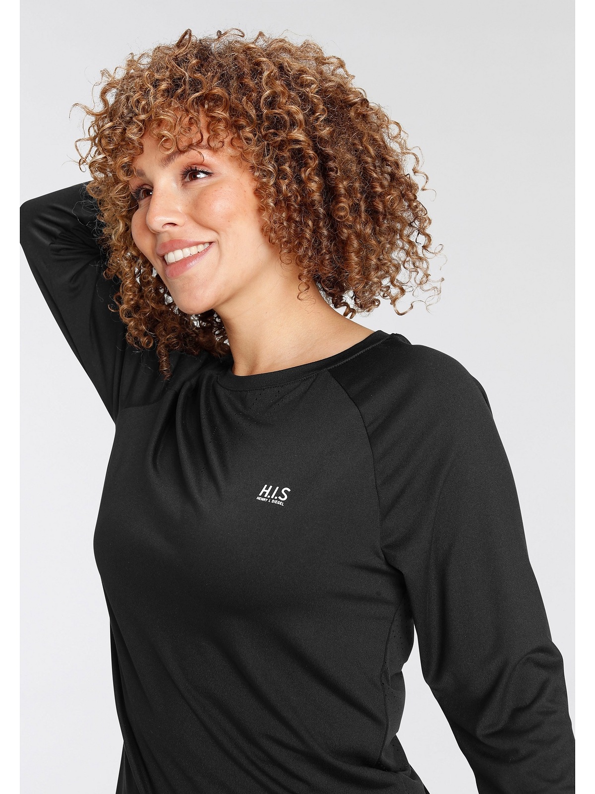 H.I.S Langarmshirt »Große Größen«, Atmungsaktiv und schnell trocknend