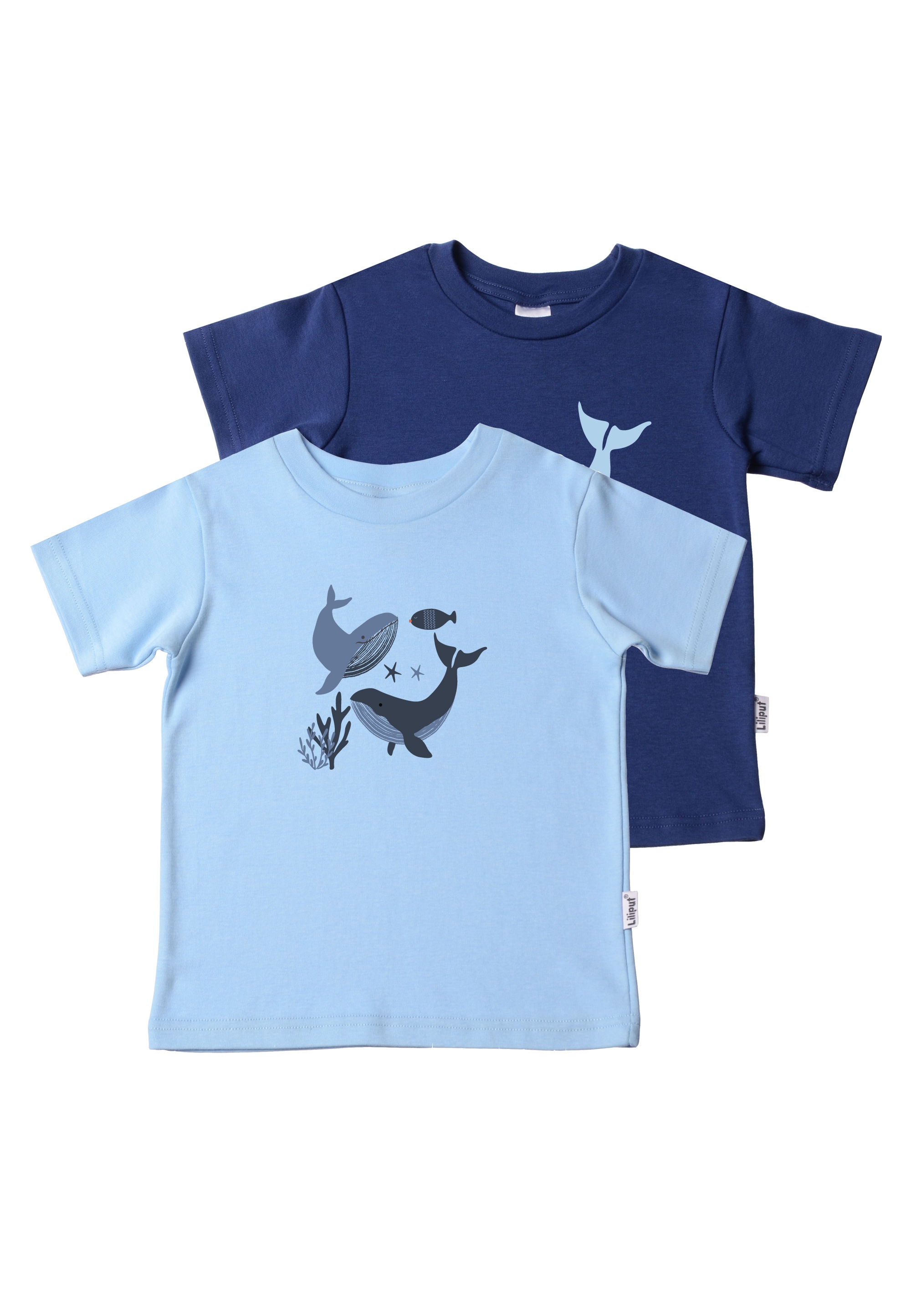 Liliput T-Shirt »Wal«, (2 tlg.), mit tollen Wal-Motiven