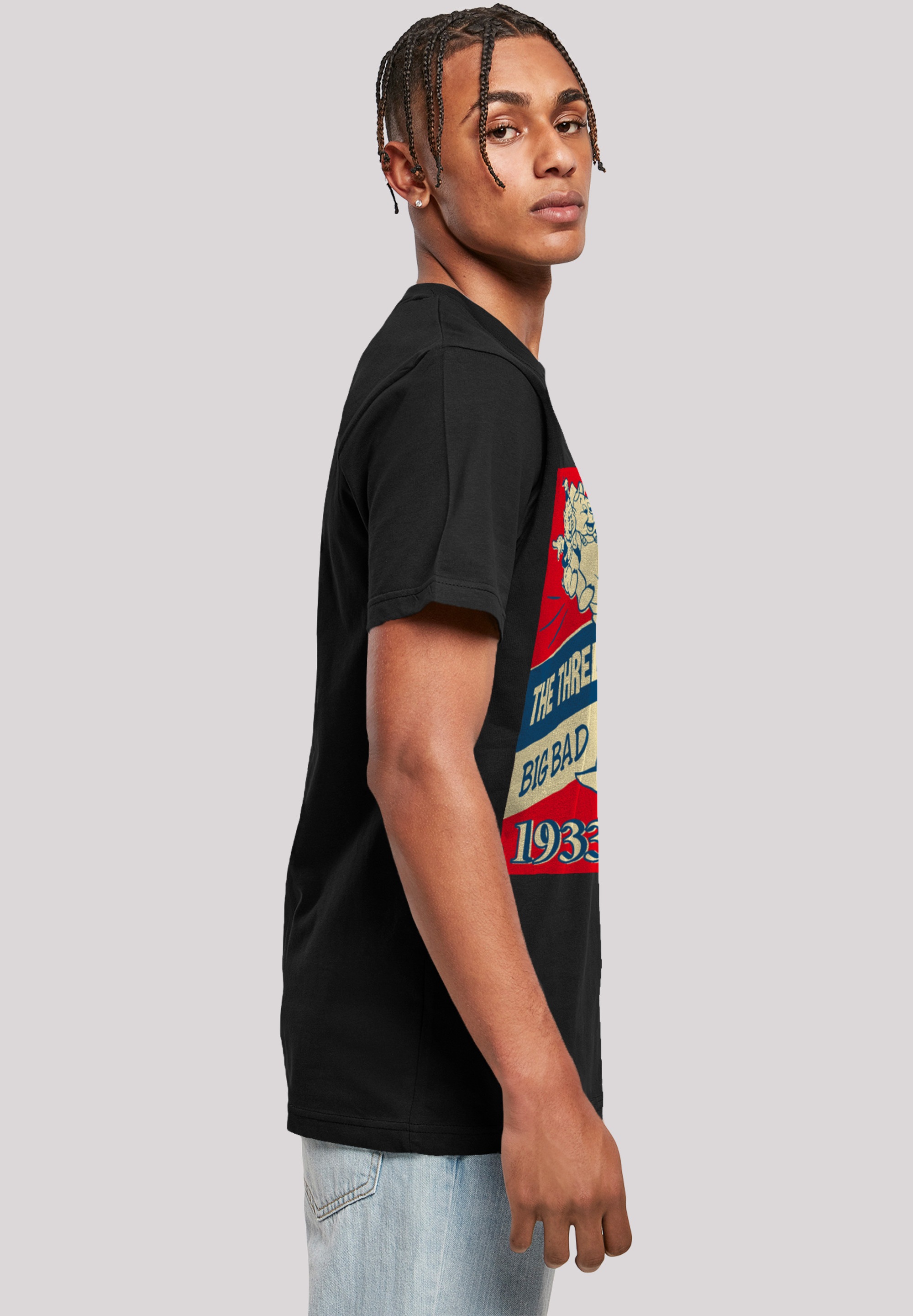 F4NT4STIC T-Shirt »Disney Die Drei Kleinen Schweinchen«, Herren,Premium Merch,Regular-Fit,Basic,Bedruckt