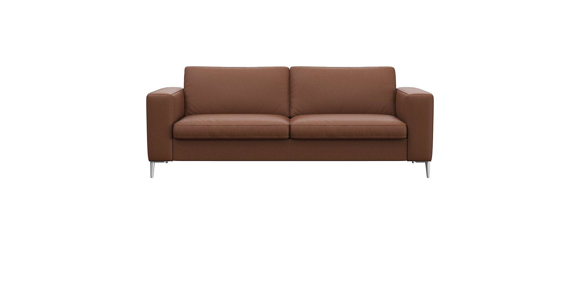 FLEXLUX 2,5-Sitzer "Fiore, super Sitzkomfort durch Kaltschaum im Sitz," breite Armlehnen, Füße Alu
