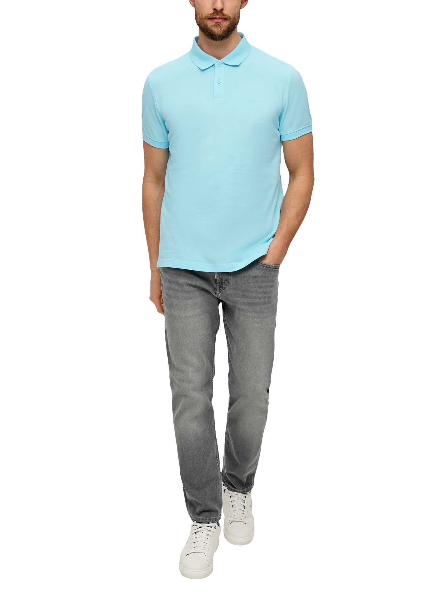 s.Oliver Poloshirt, mit Logostickerei