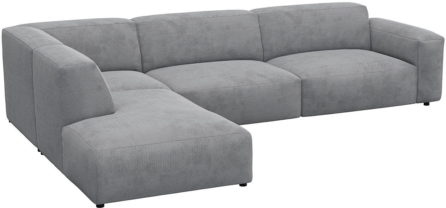 FLEXLUX Ecksofa »Lucera, super bequem durch hochwertigen Sitzaufbau mit Kaltschaum«, modern & anschmiegsam, L-Form, Designsofa