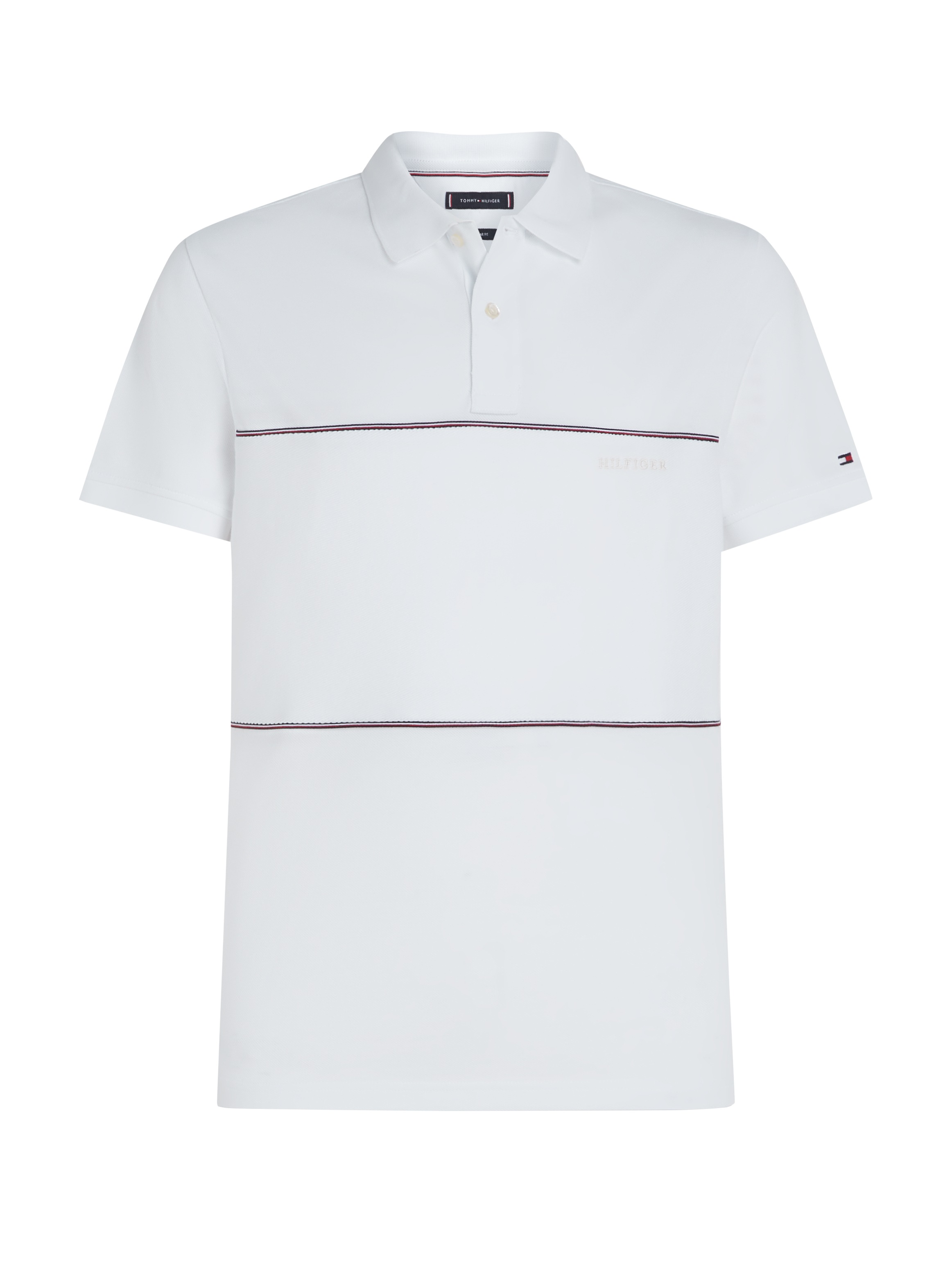Tommy Hilfiger Poloshirt »GLOBAL STRIPE BLOCKING REG POLO«, mit Logo-Stickerei und Logo-Streifen