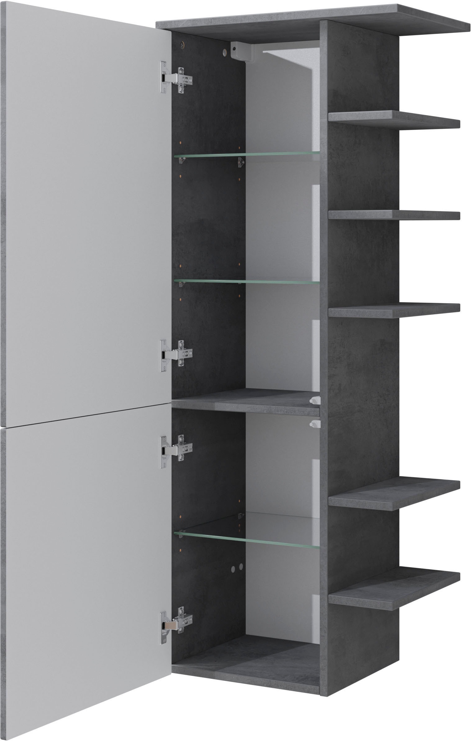 Saphir Midischrank "Quickset 945 Badschrank 50 cm breit, 2 Türen, seitliche günstig online kaufen