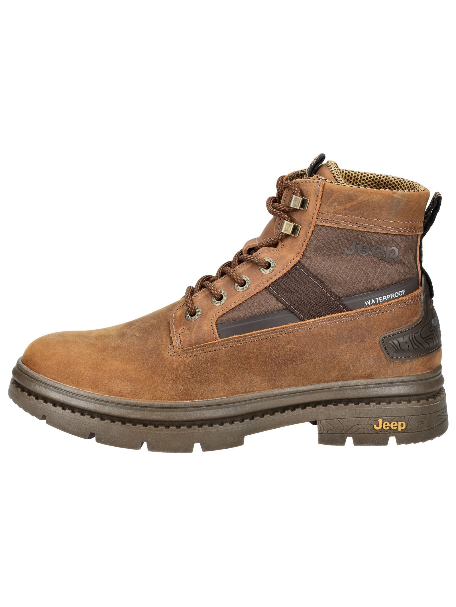 Jeep Schnürstiefelette »Jeep Stiefelette Leder/Textil«