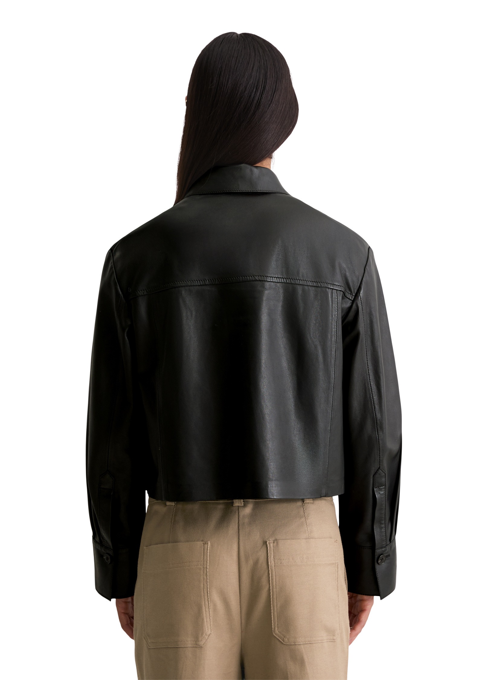 Thumbnail - Marc OPolo Langarmbluse "aus softem Lammleder"