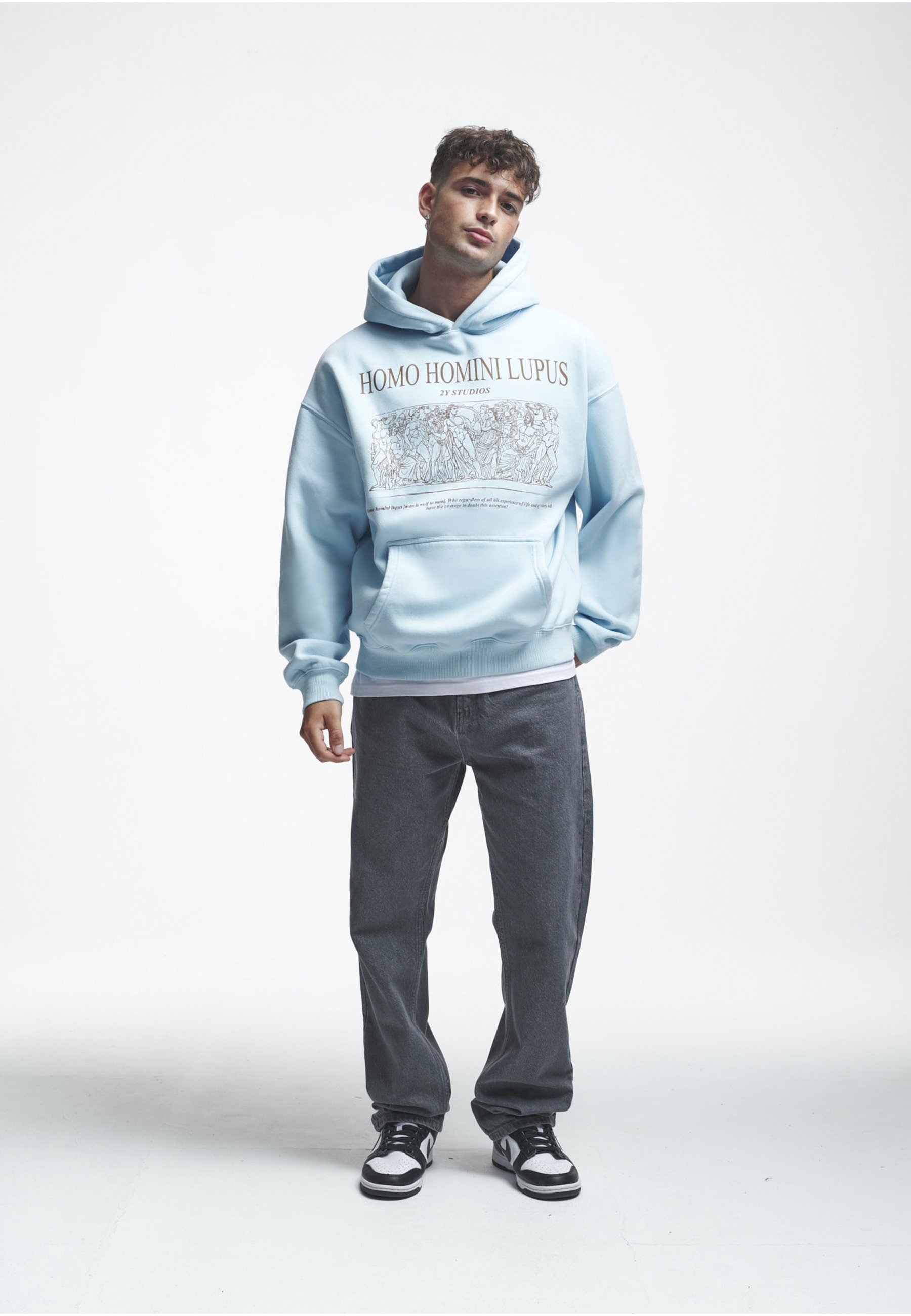2Y Studios Kapuzenpullover »2Y Studios Herren 2Y Homini Oversize Hoodie« 1 Stk.