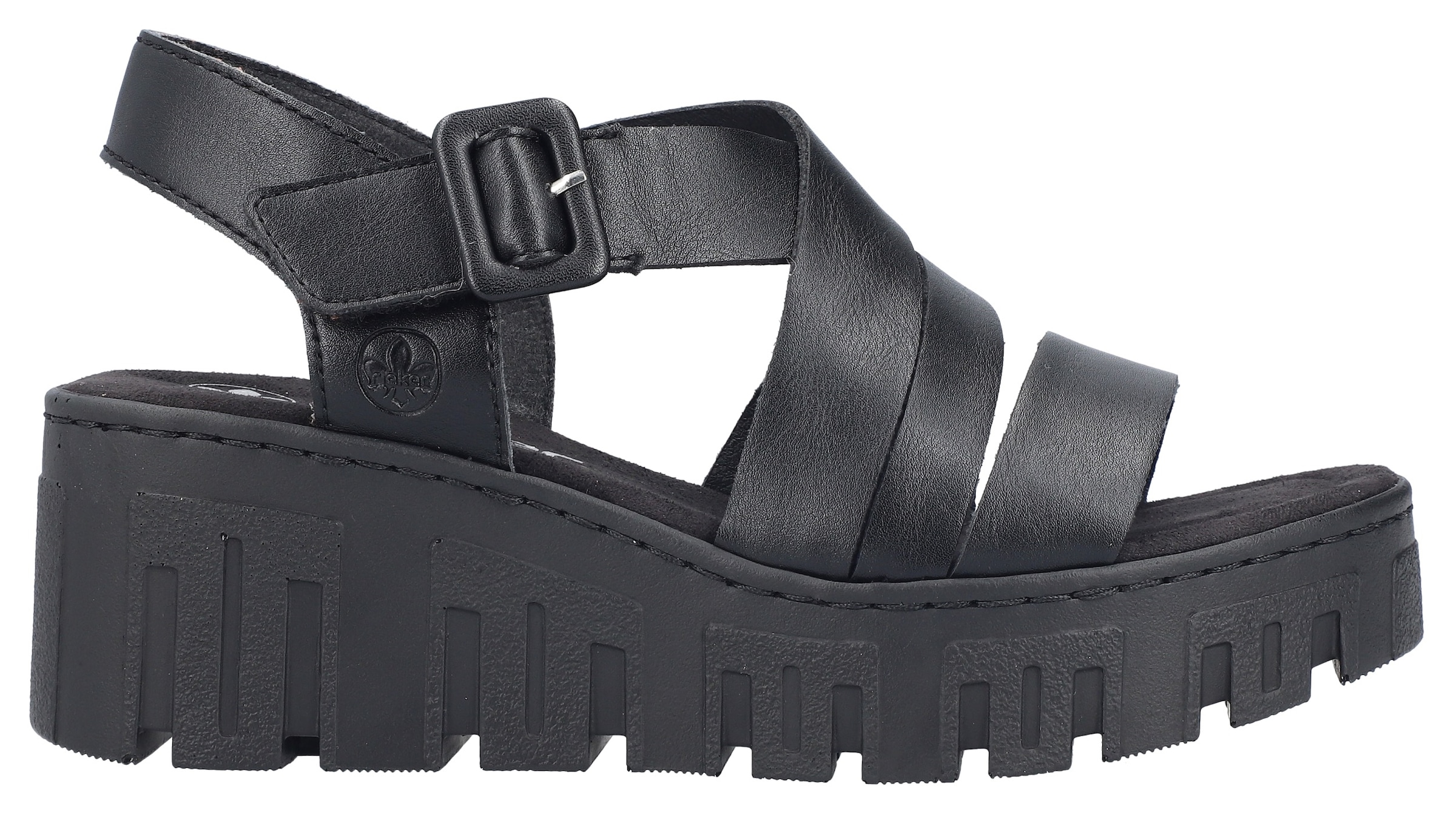 Rieker Plateausandaletten  Sommerschuh, Keilsandalette mit Klettverschluss