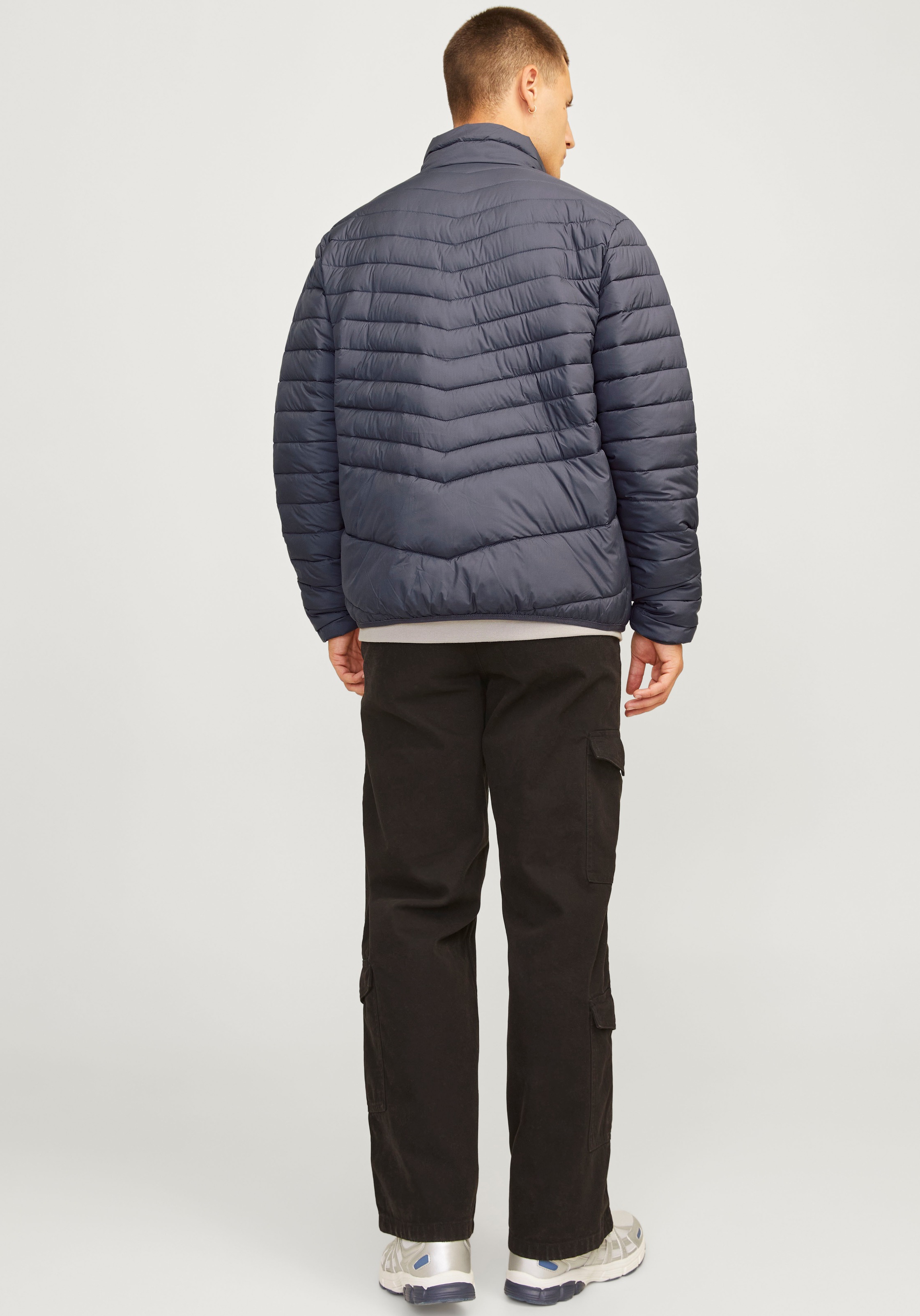 Jack & Jones Steppjacke »JJESTATE PACKABLE PUFFER COLLAR NOOS«, ohne Kapuze