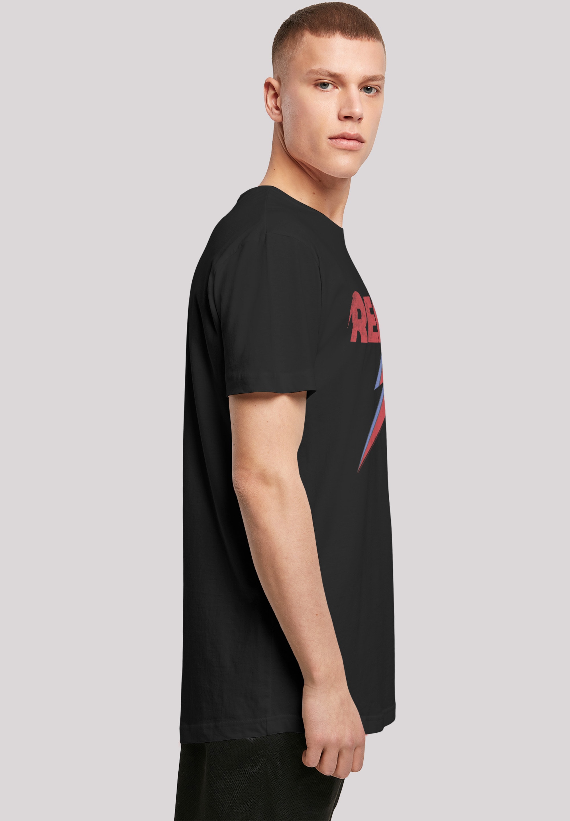 F4NT4STIC T-Shirt »David Bowie Distressed Rebel«, Print