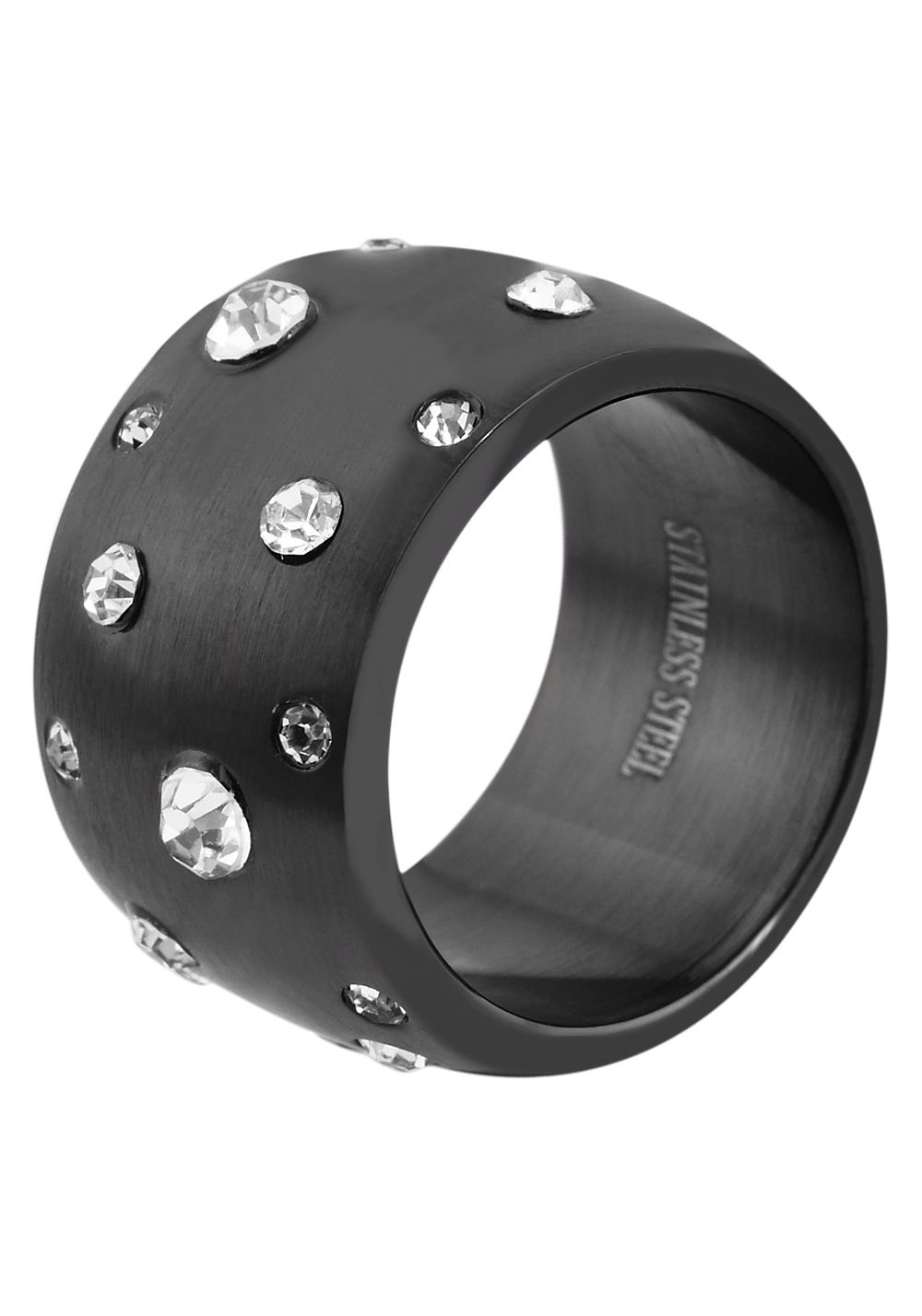 AKZENT Fingerring »Black love, langlebig«