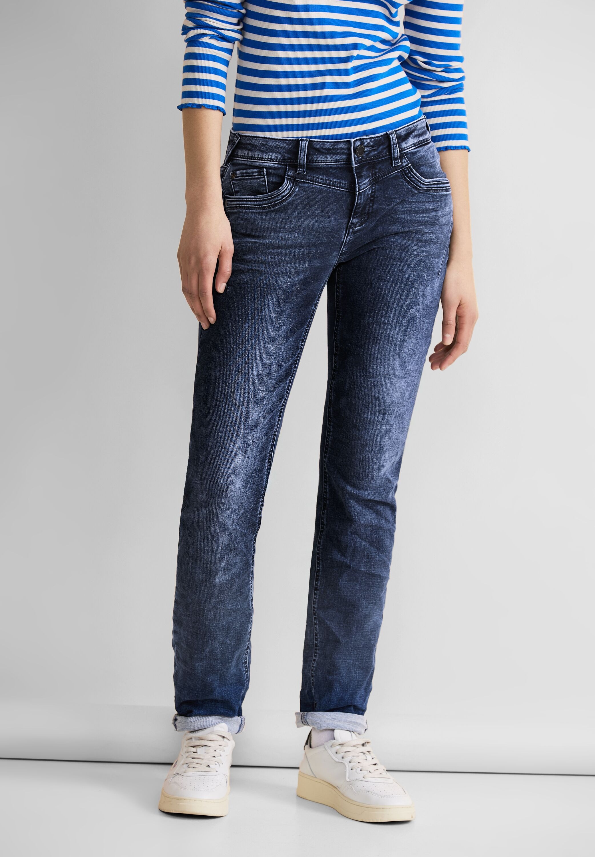 5-Pocket-Jeans, mit Ziernähten