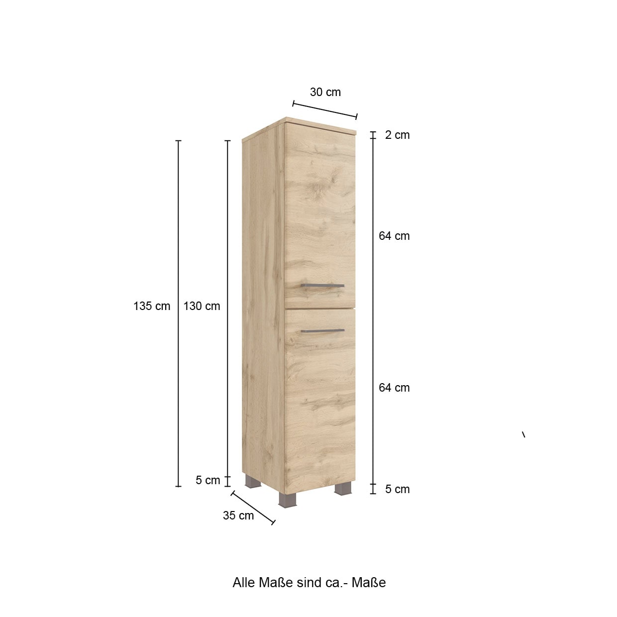 welltime Badmöbel-Set »Chicago«, (3 St., Spiegelschrank, Waschtisch, Midischrank), mit Mineralgussbecken