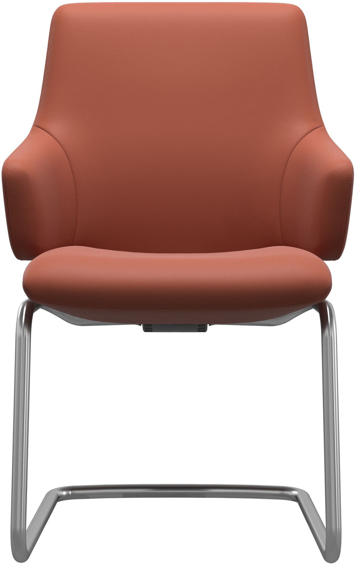 Thumbnail - Stressless Polsterstuhl "Laurel", Leder PALOMA, Low Back mit Armlehne, Größe L, mit Beinen aus Stahl in Chrom glänzend
