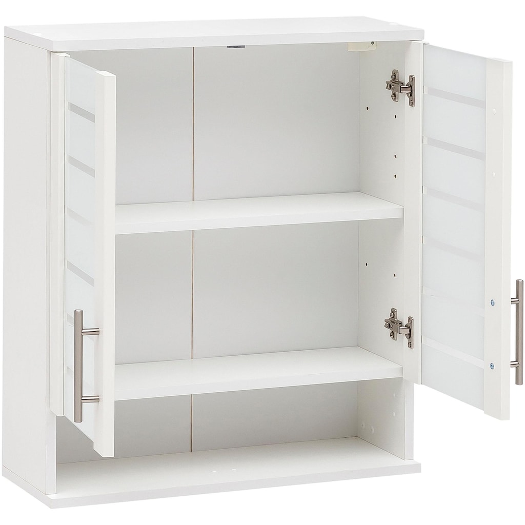 Schildmeyer Hängeschrank »Nikosia«, Breite 60 cm, mit Glastüren, hochwertige MDF-Fronten, Metallgriffe