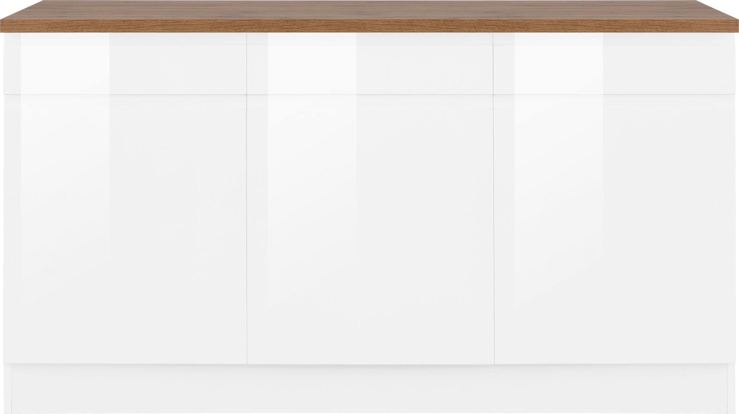 Thumbnail - HELD MÖBEL Unterschrank "Virginia", 85 cm hoch, 150 cm breit, 3 Schubladen, 3 Türen, griffloses Design