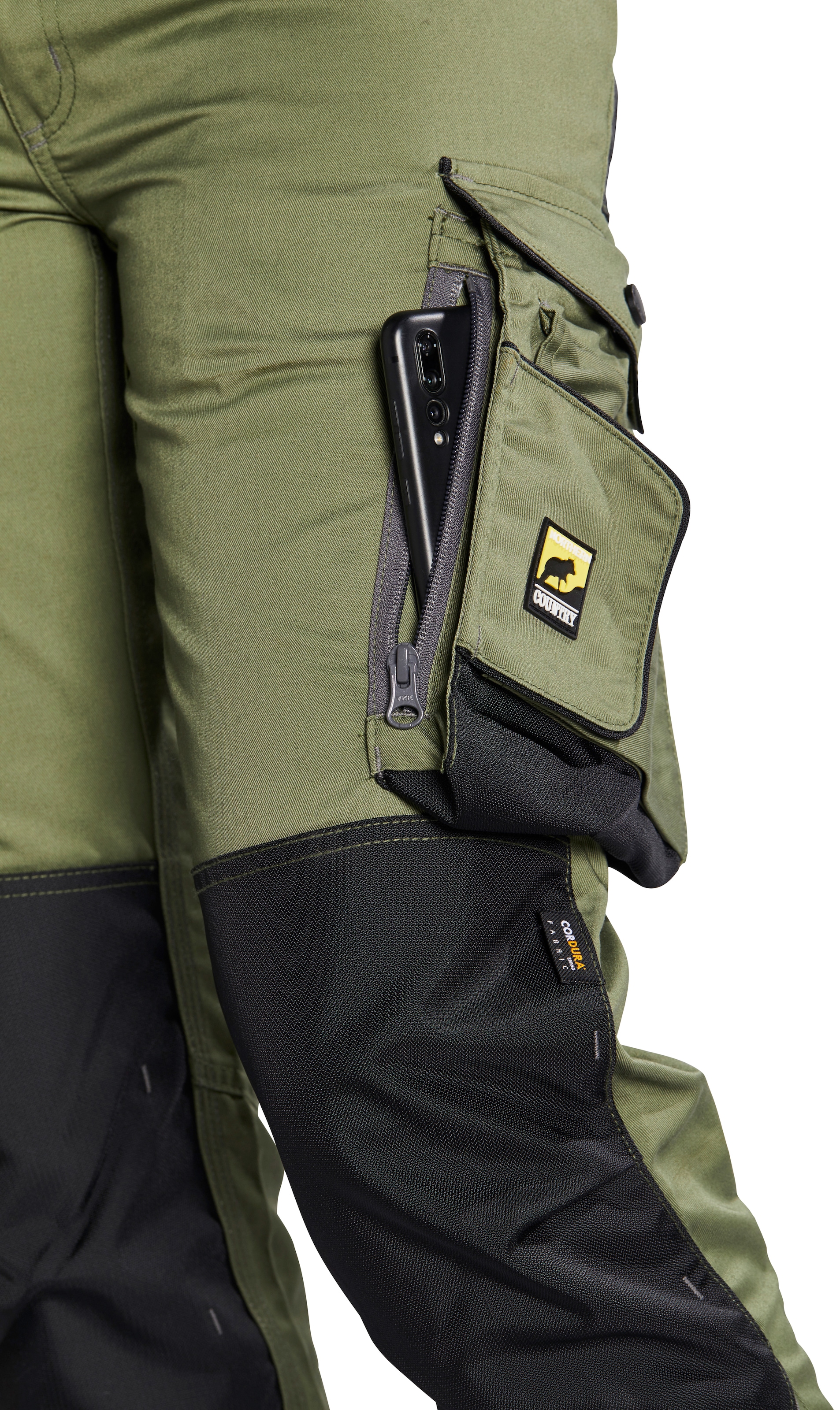 BAUR + Reißverschlussbelüftung 9 und Verriegelungspunkte, Country kaufen Taschen), Arbeitshose, (langlebig Damen | für mit durch 3-fach Cordura®Verstärkungen für Innenbeinnaht Northern