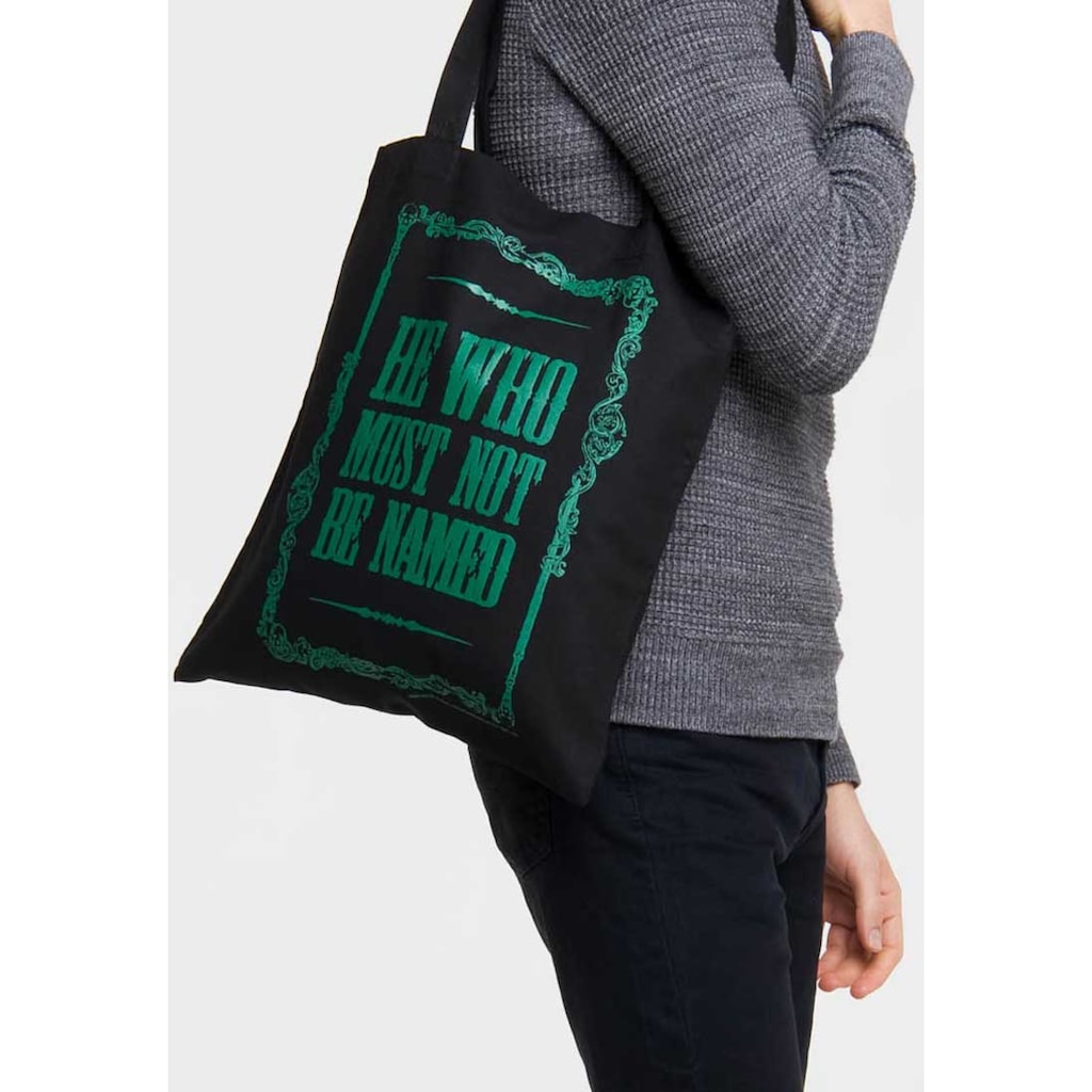 LOGOSHIRT Schultertasche »Harry Potter - He Who Must Not Be Named«